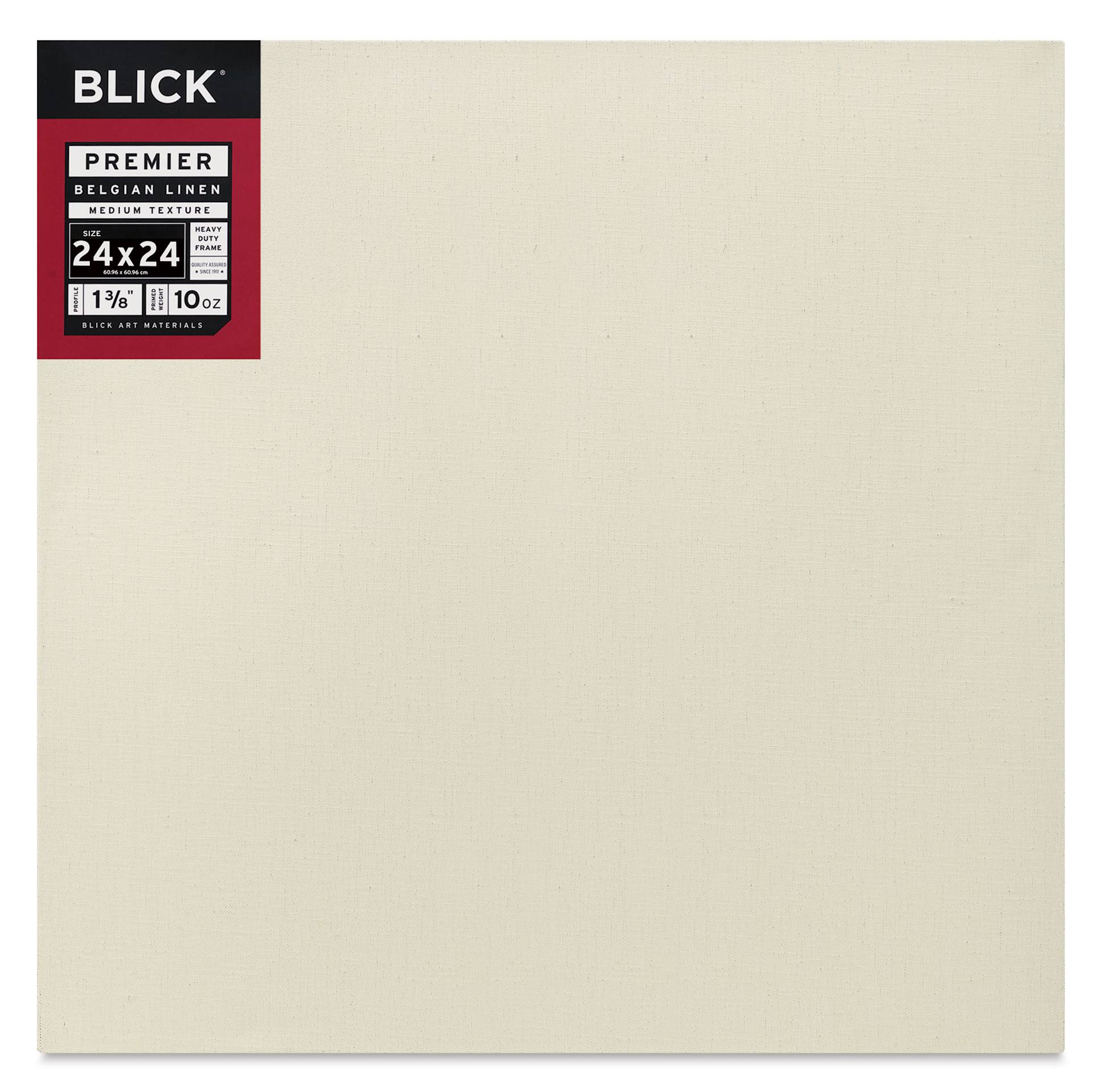 Blick Premier Belgian Linen - 24" x 24", Oil-Primed, 1-3/8" Profile, front