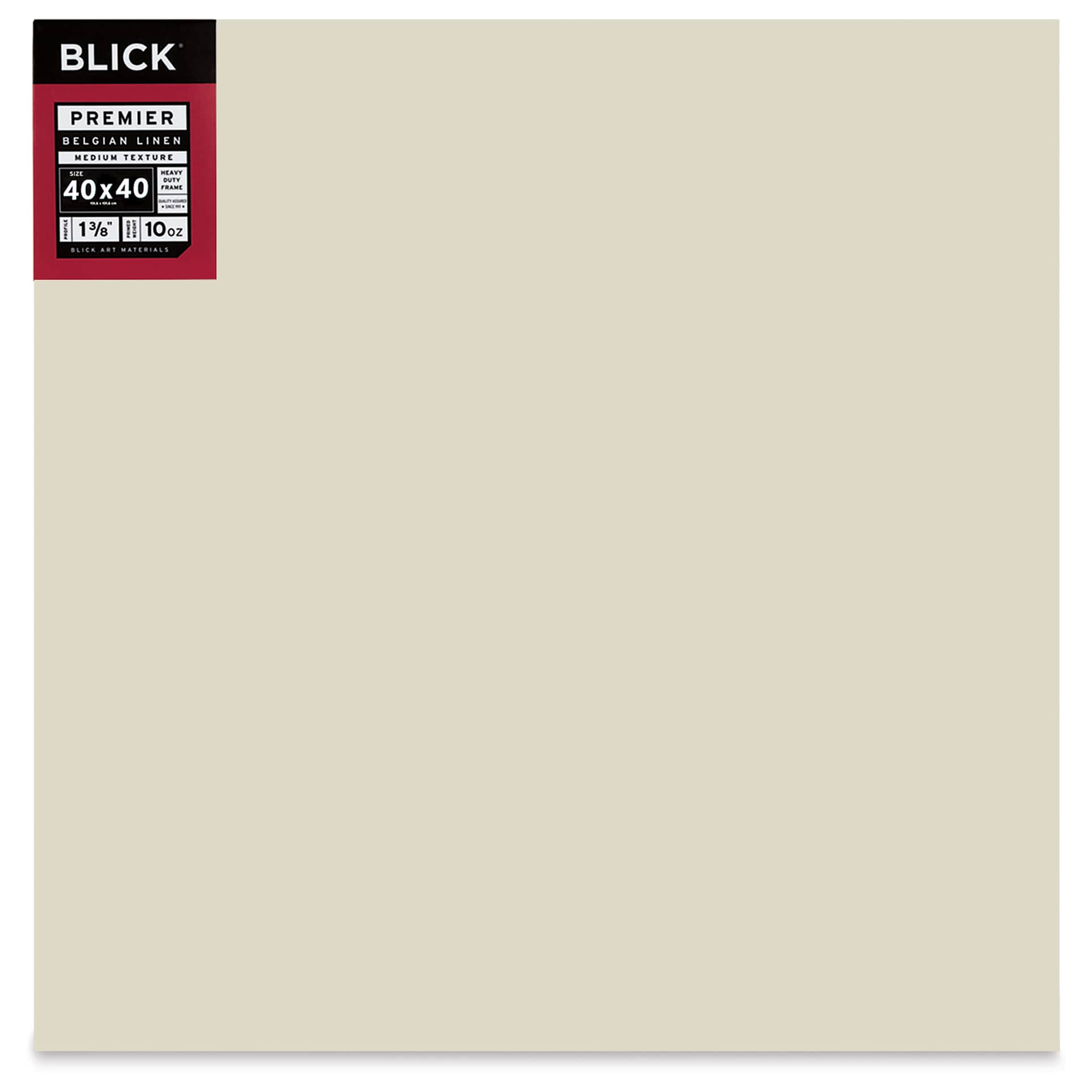 Blick Premier Belgian Linen - 40" x 40", Oil-Primed, 1-3/8" Profile, front