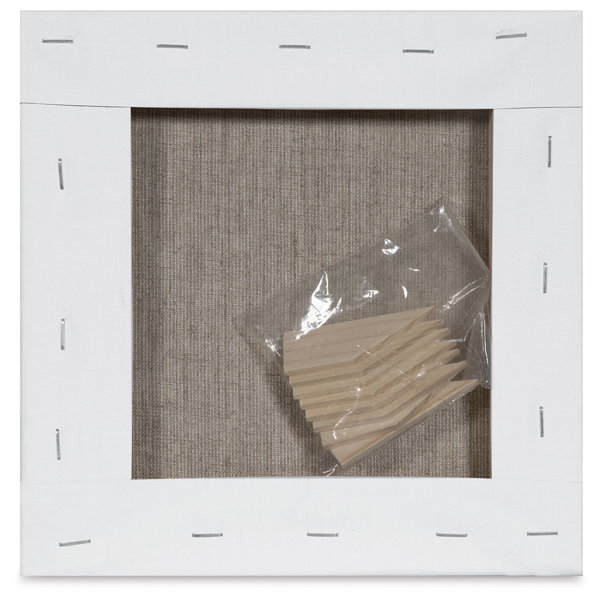 Blick Studio Linen Stretched Canvas - 8" x 8", Traditional 3/4" Profile (back)