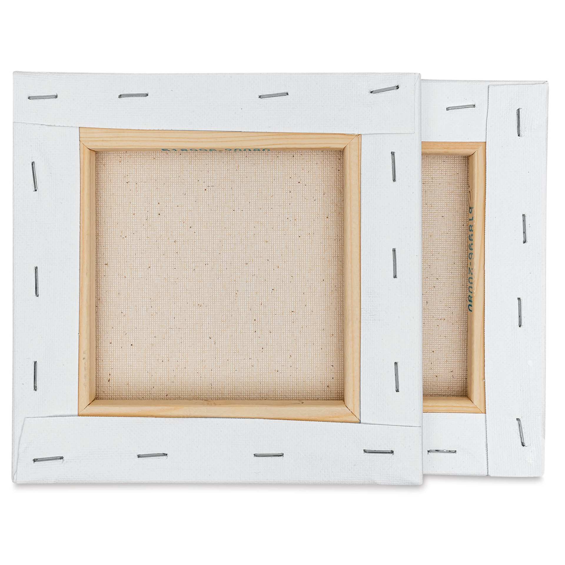 Blick Academic Cotton Stretched Canvas Pack - 6" x 6", Pkg of 2 backs