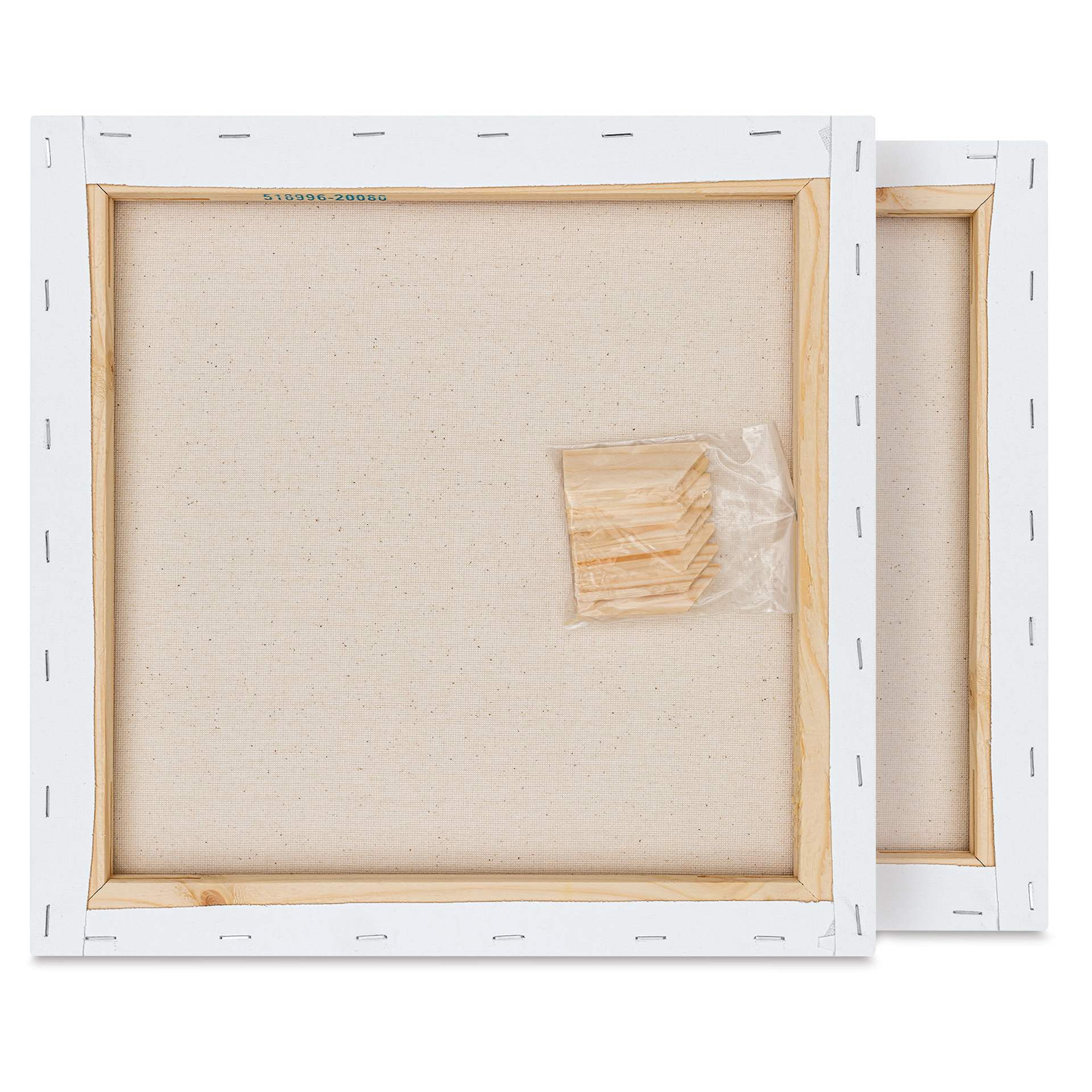 Blick Academic Cotton Stretched Canvas Pack - 12" x 12", Pkg of 2 back