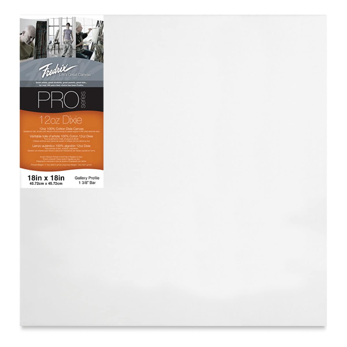 Fredrix Pro Series Dixie Gallery Profile Canvas - 18" x 18", 1-3/8" Profile Fredrix Pro Series Dixie Gallery Profile Canvas - 18" x 18", 1-3/8" Profile