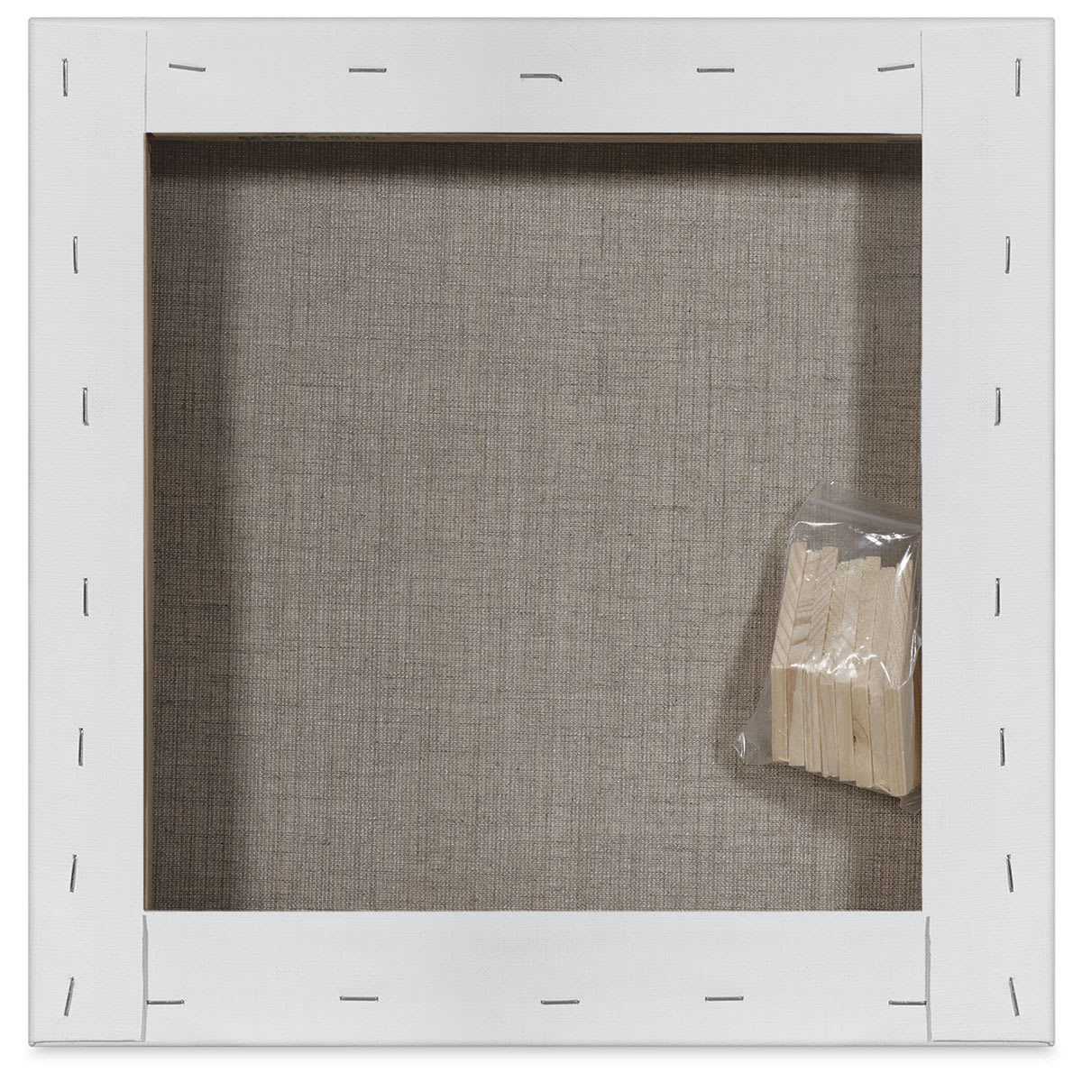 Blick Studio Linen Stretched Canvas - 12" x 12", Gallery 1-1/2" Profile (back)