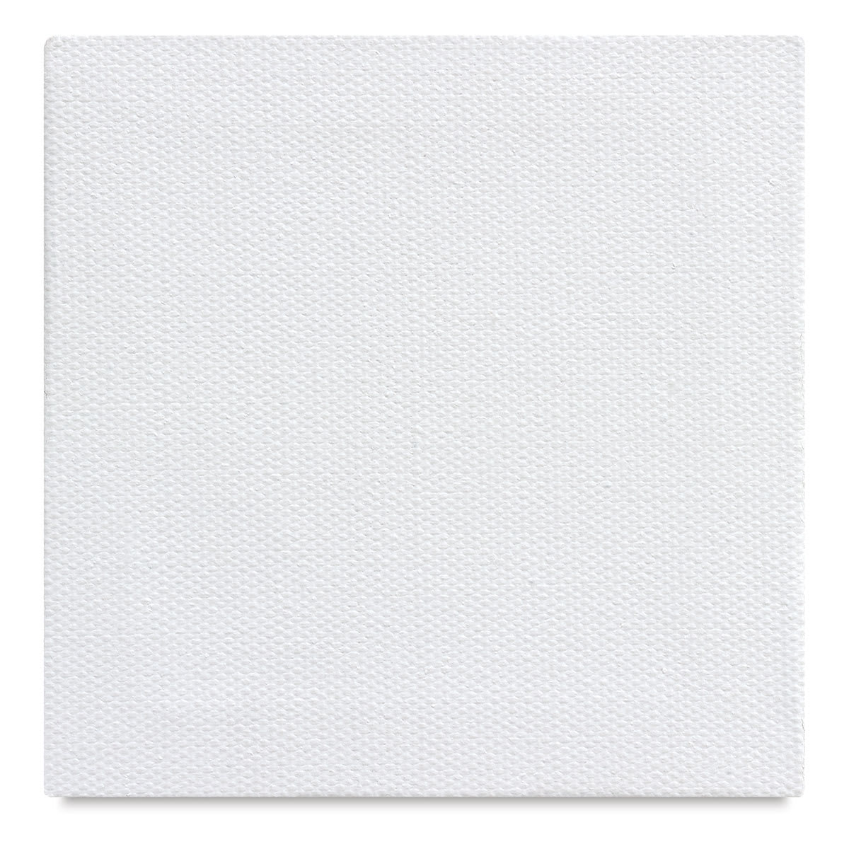Blick Studio Mini Cotton Canvas - 4'' x 4'', White, Pkg of 2, front of canvas