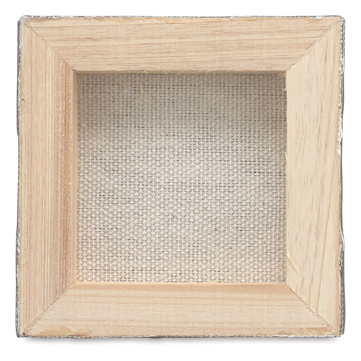 Blick Studio Mini Cotton Canvas - 3'' x 3'', Black, Pkg of 4 (Back of canvas)