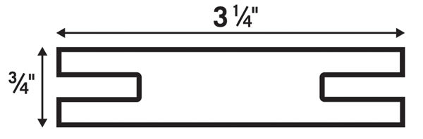 Masterpiece Heavy Duty Cross Braces - Diagram showing dimensions of Braces
