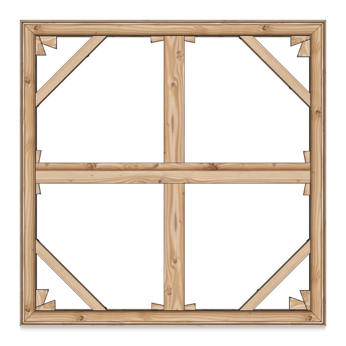 Masterpiece B2 Stretcher Kit with Braces - 48" x 48", With Brace