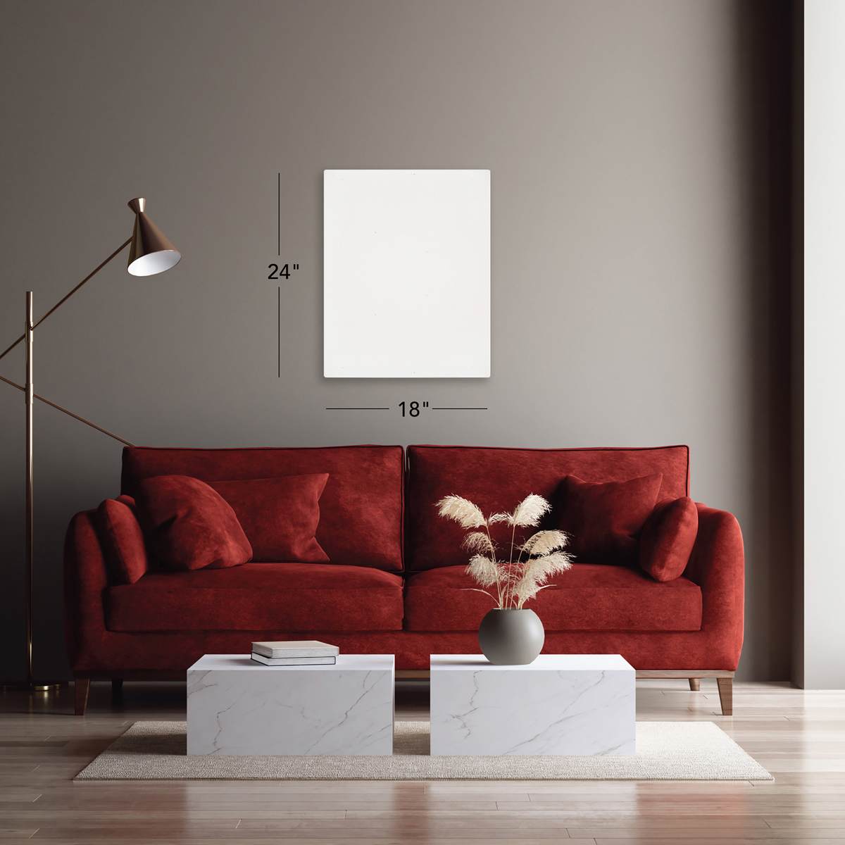 Art Alternatives Economy Cotton Stretched Canvas - 18" x 24", 5/8" deep, Pkg of 2