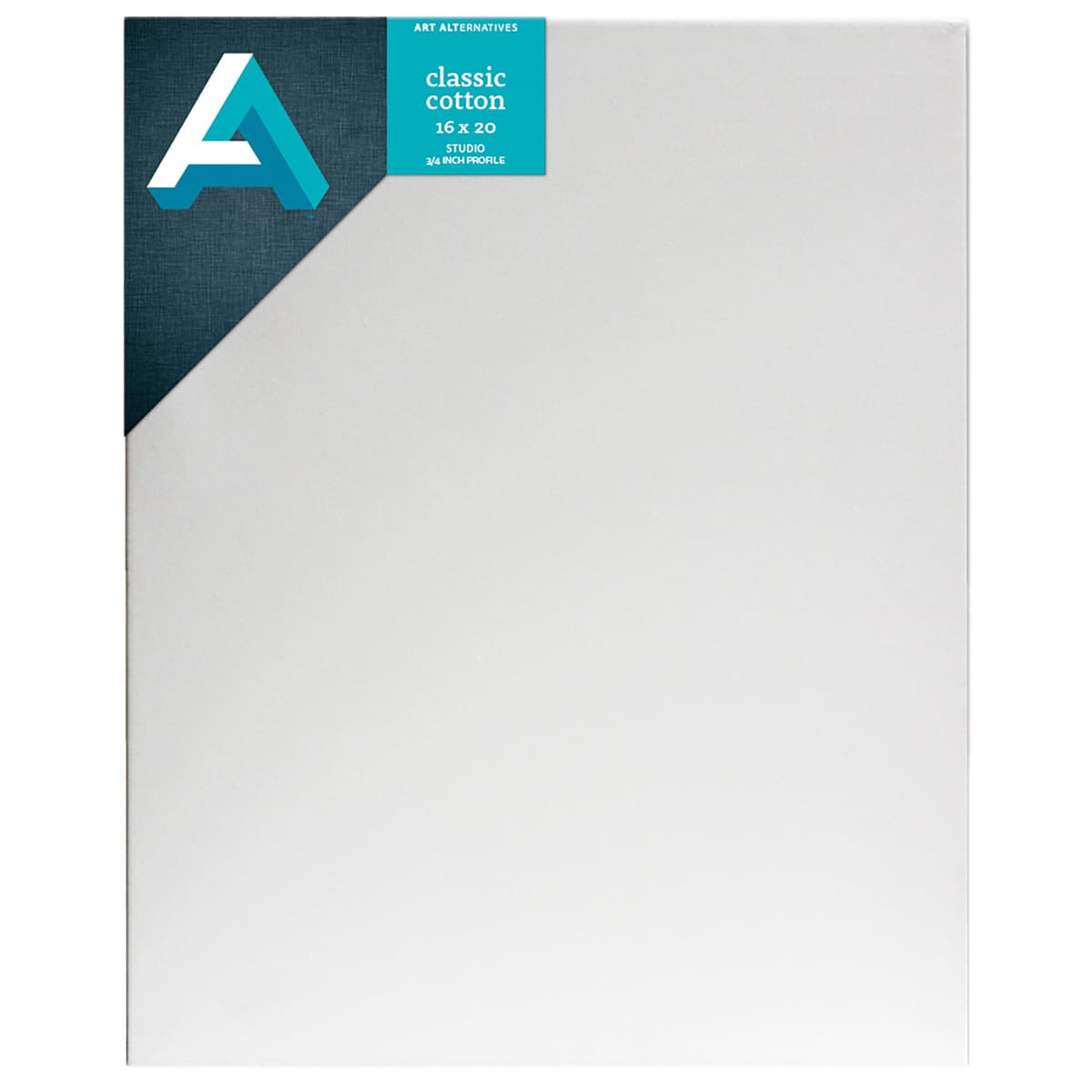 Art Alternatives Classic Cotton Stretched Canvas, Studio, .75 in Profile, 16 in x 20 in