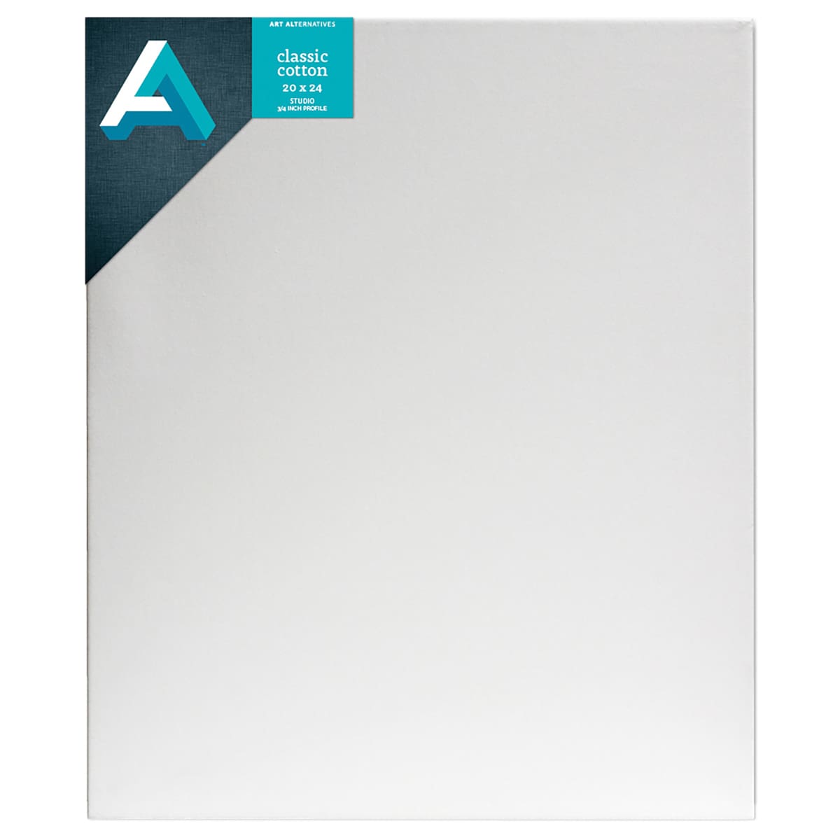 Art Alternatives Classic Cotton Stretched Canvas, Studio, .75 in Profile, 20 in x 24 in