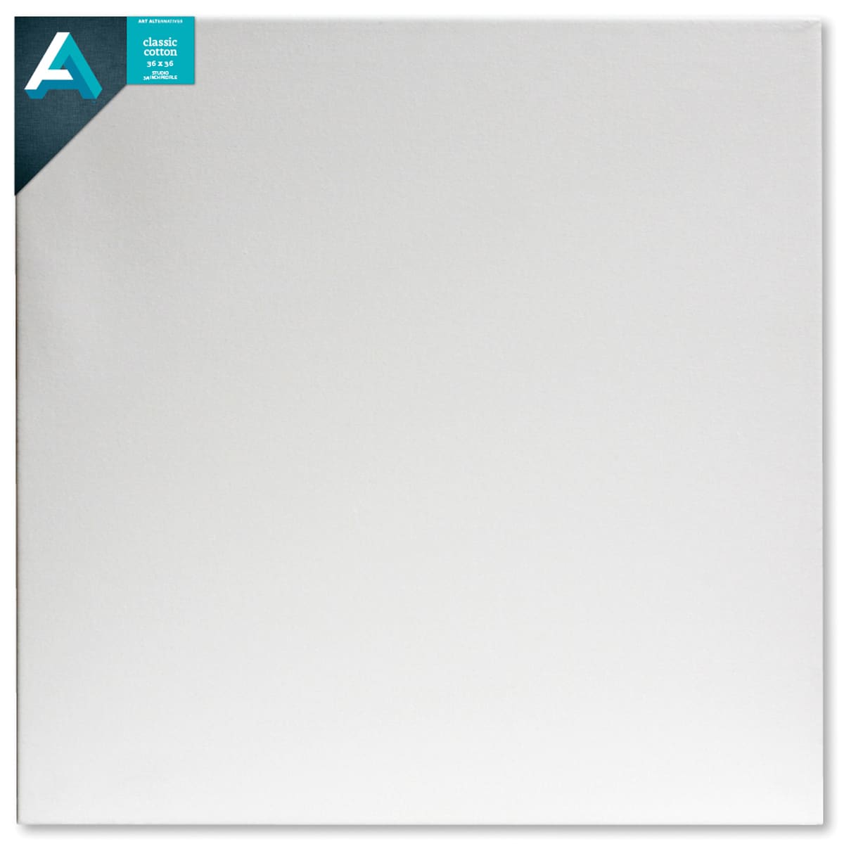 Art Alternatives Classic Cotton Stretched Canvas, Studio, .75 in Profile, 36 in x 36 in