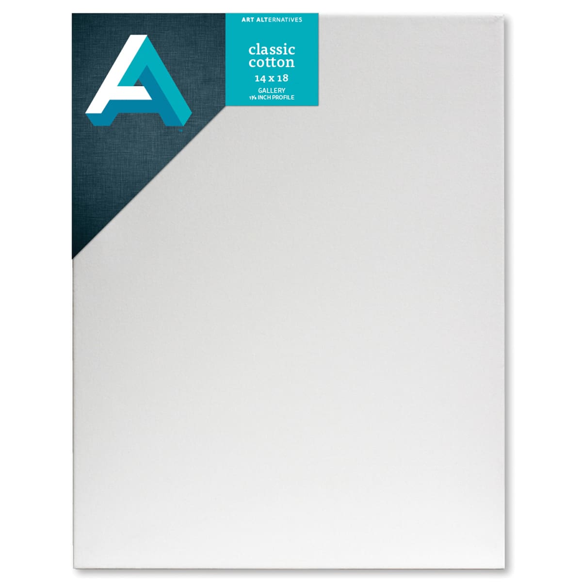 Art Alternatives Classic Cotton Stretched Canvas, Gallery, 1-3/8 in Profile, 14 in x 18 in