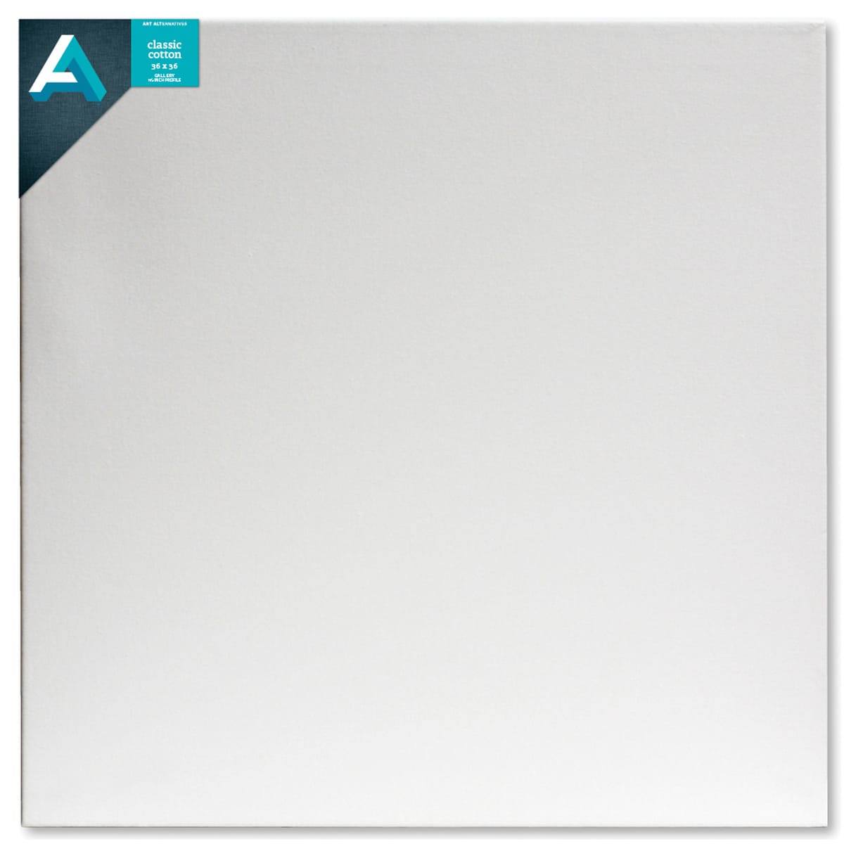 Art Alternatives Classic Cotton Stretched Canvas, Gallery, 1-3/8 in Profile, 36 in x 36 in