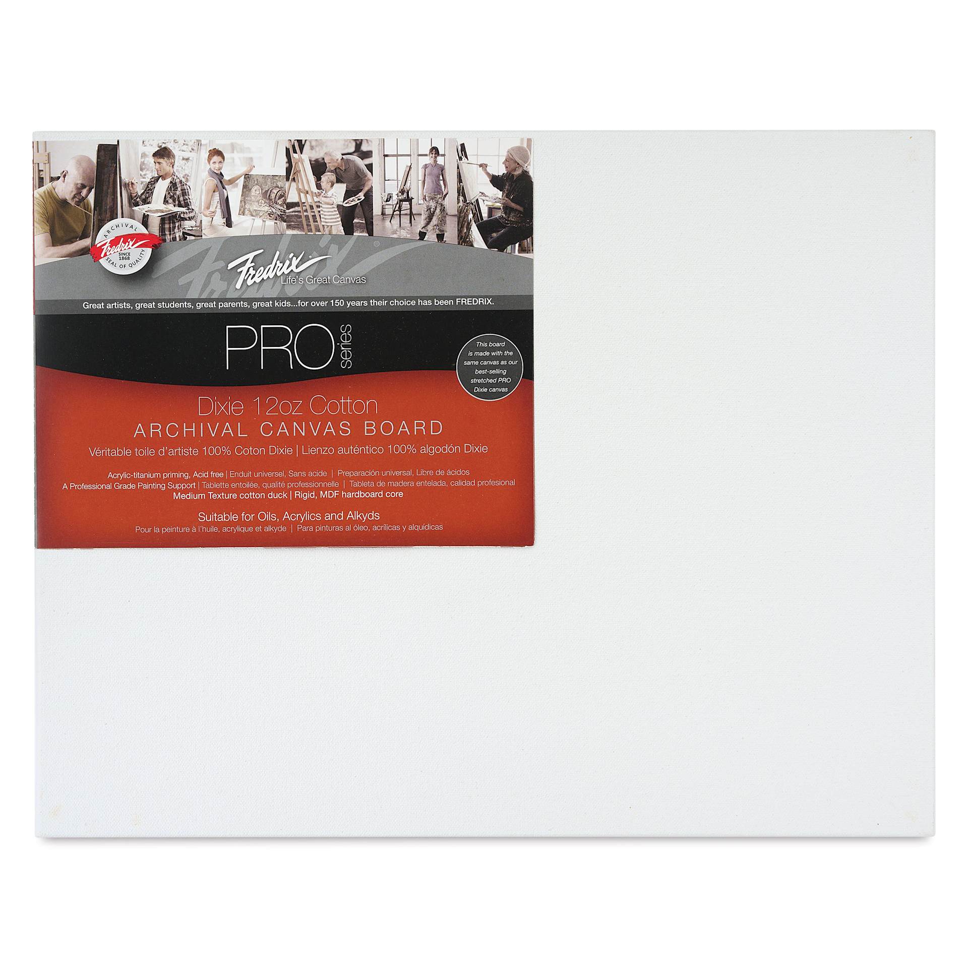 Fredrix Pro Series Dixie Archival Canvas Board - 11" x 14" 