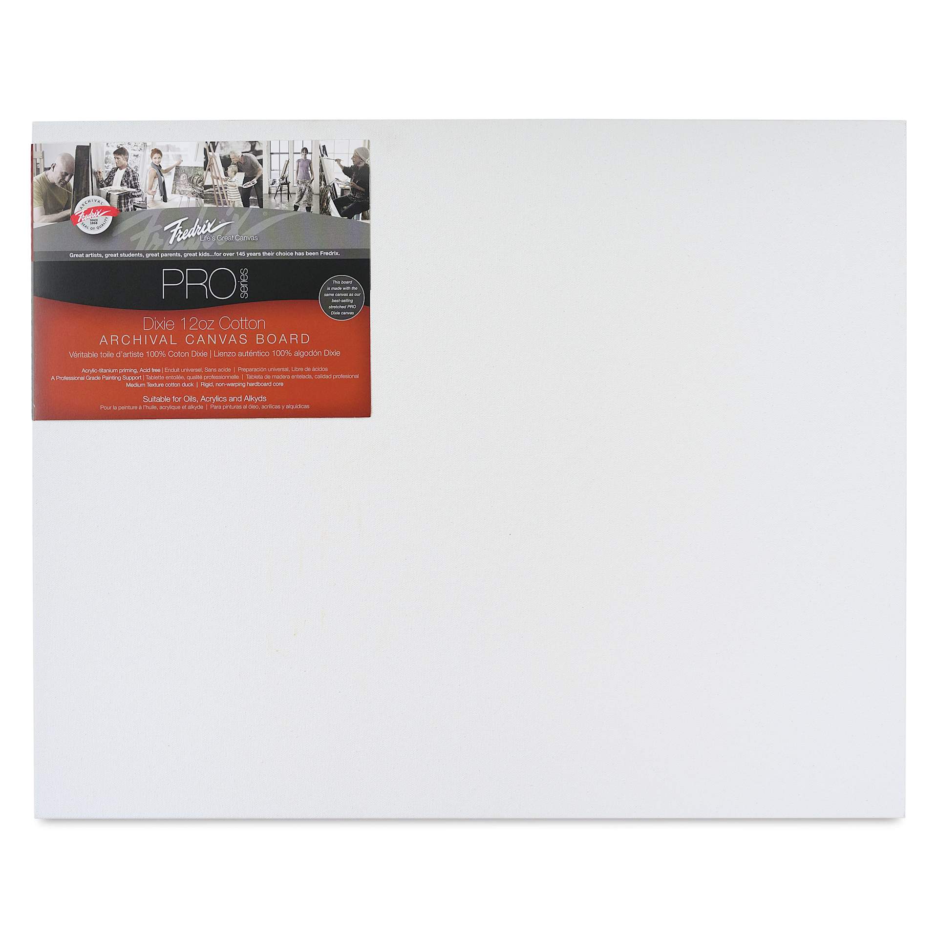 Fredrix Pro Series Dixie Archival Canvas Board - 16" x 20" 