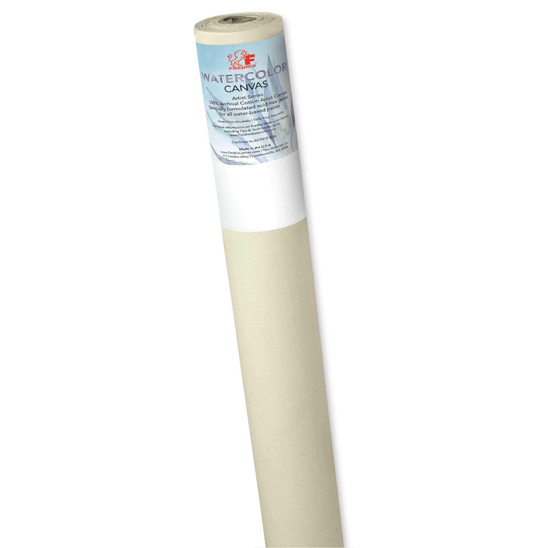 Fredrix Watercolor Canvas Roll - 58" x 30 yds