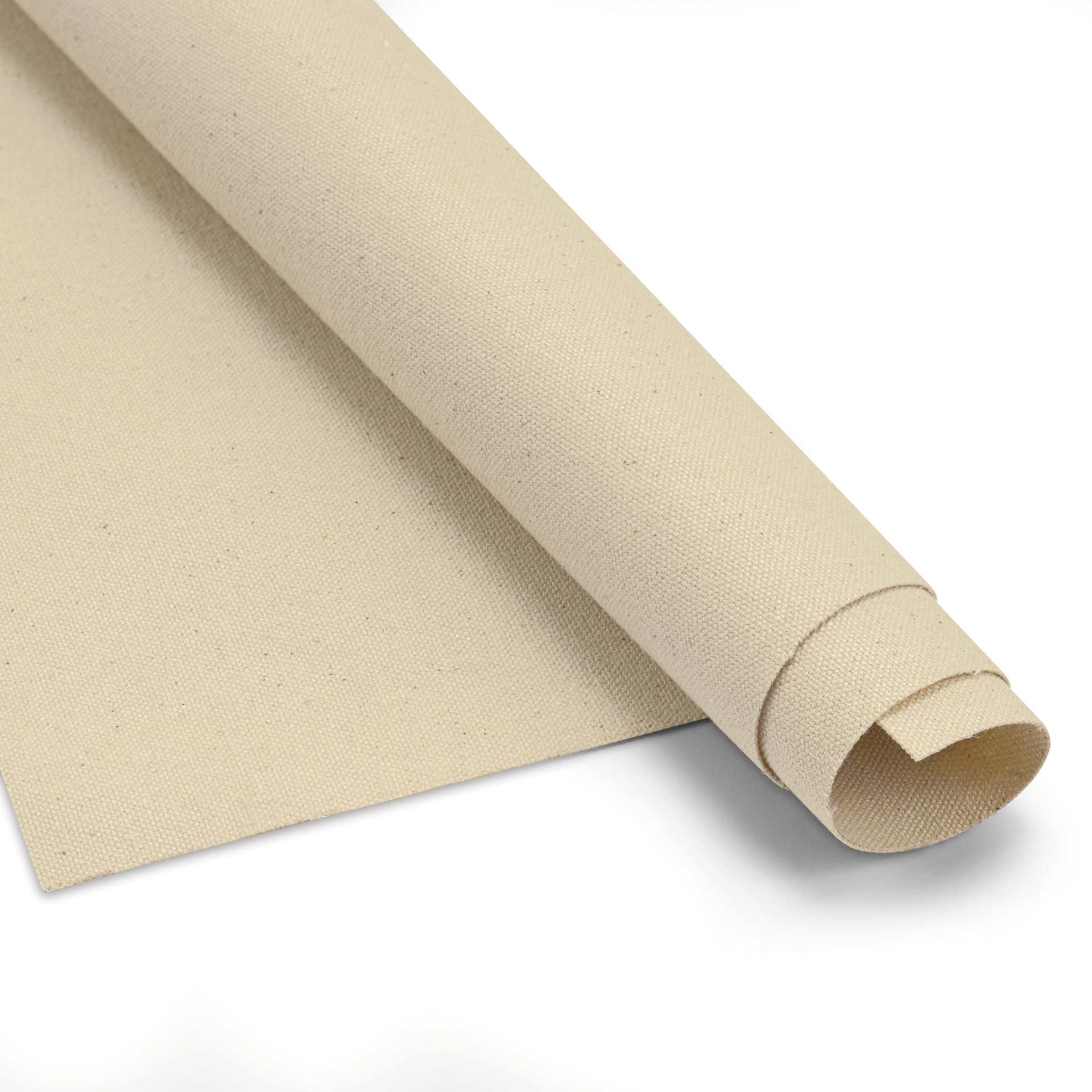 Blick Unprimed Cotton Canvas - Medium Weight, Portrait-Smooth Texture, 10 oz, 60" x 10 yds end of roll