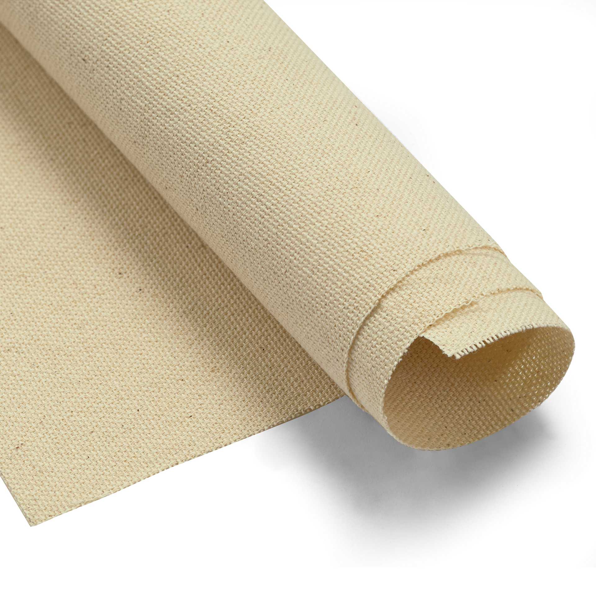 Blick Unprimed Cotton Canvas - Lightweight, Fine Texture, 7oz, 72" x 10 yds end of the rolled canvas