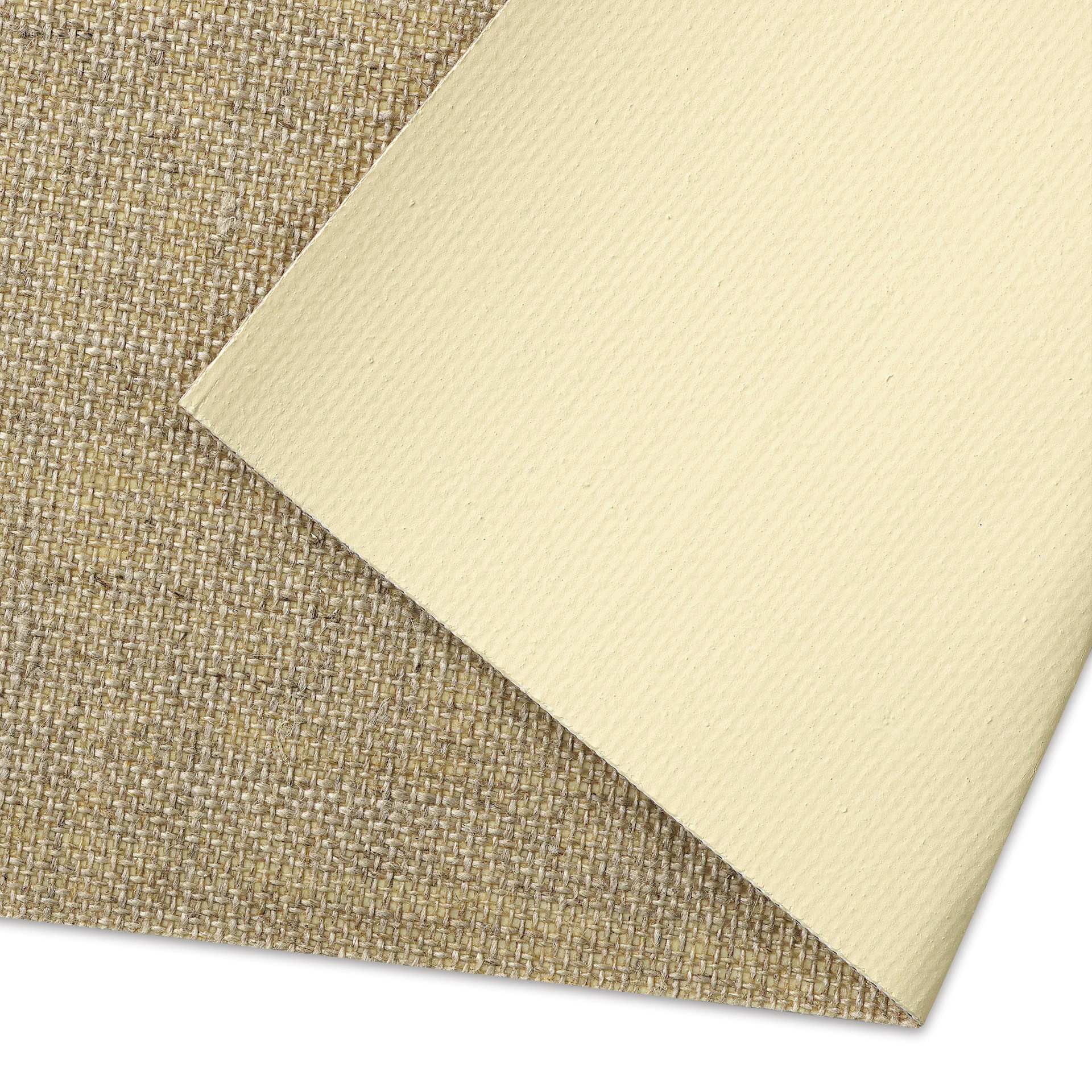 Artfix Oil Primed Linen Canvas by the Yard - L34C, Quadruple Primed, Medium Fine, 85" x 1 yd, front and back