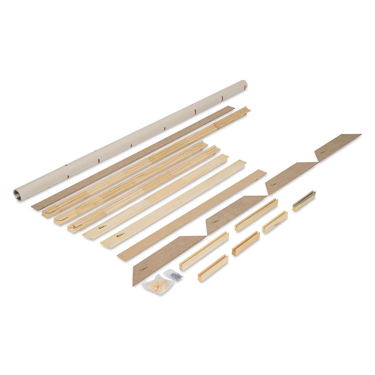 Fredrix Pro Series Dixie Cotton Canvas Kit - 48" x 72" pieces laid out