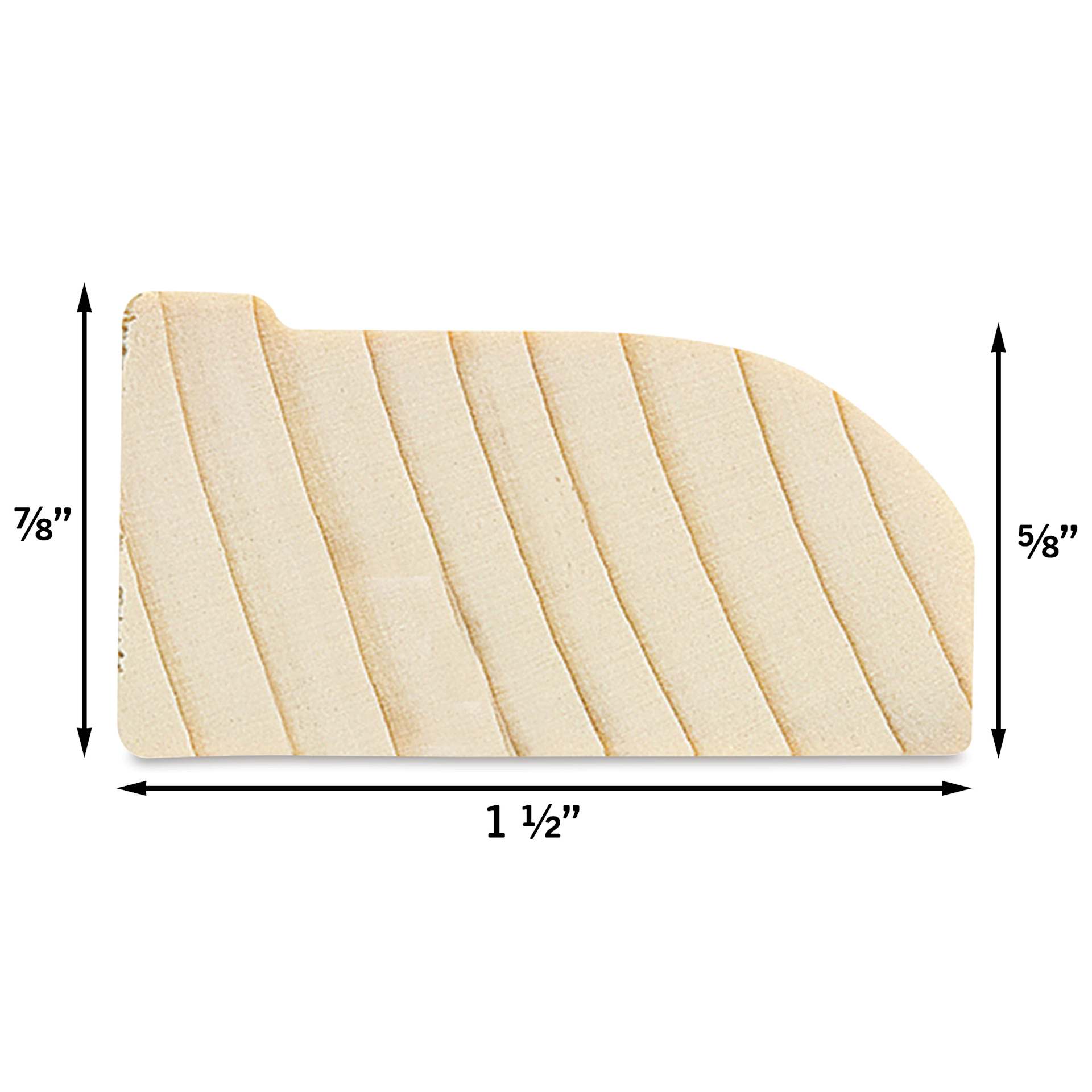 Blick Premier Stretched Cotton Canvas - Traditional Profile, Back-Stapled, 10" x 20", profile