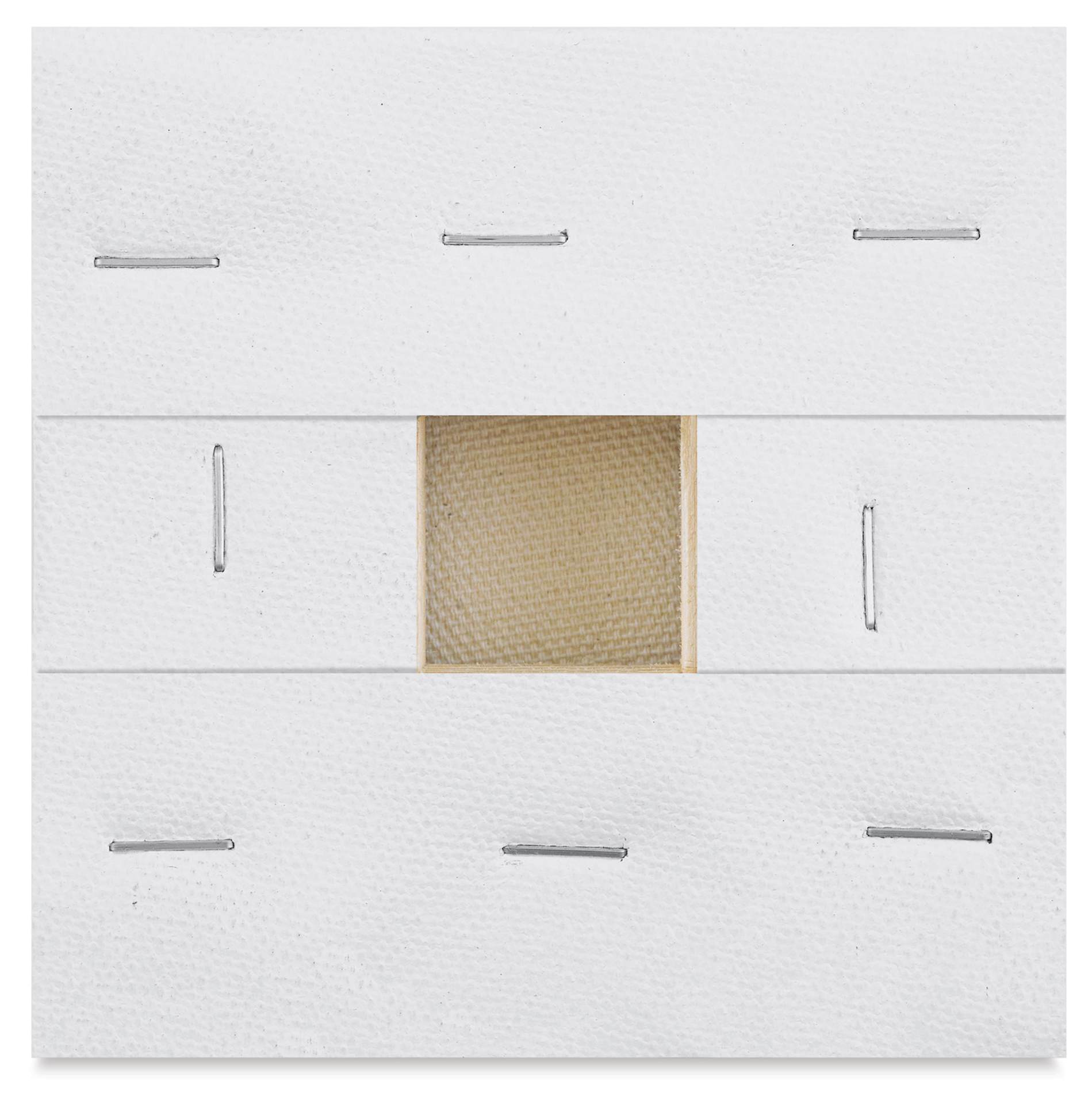 Blick Premier Stretched Cotton Canvas - Traditional Profile, Back-Stapled, 4" x 4" back