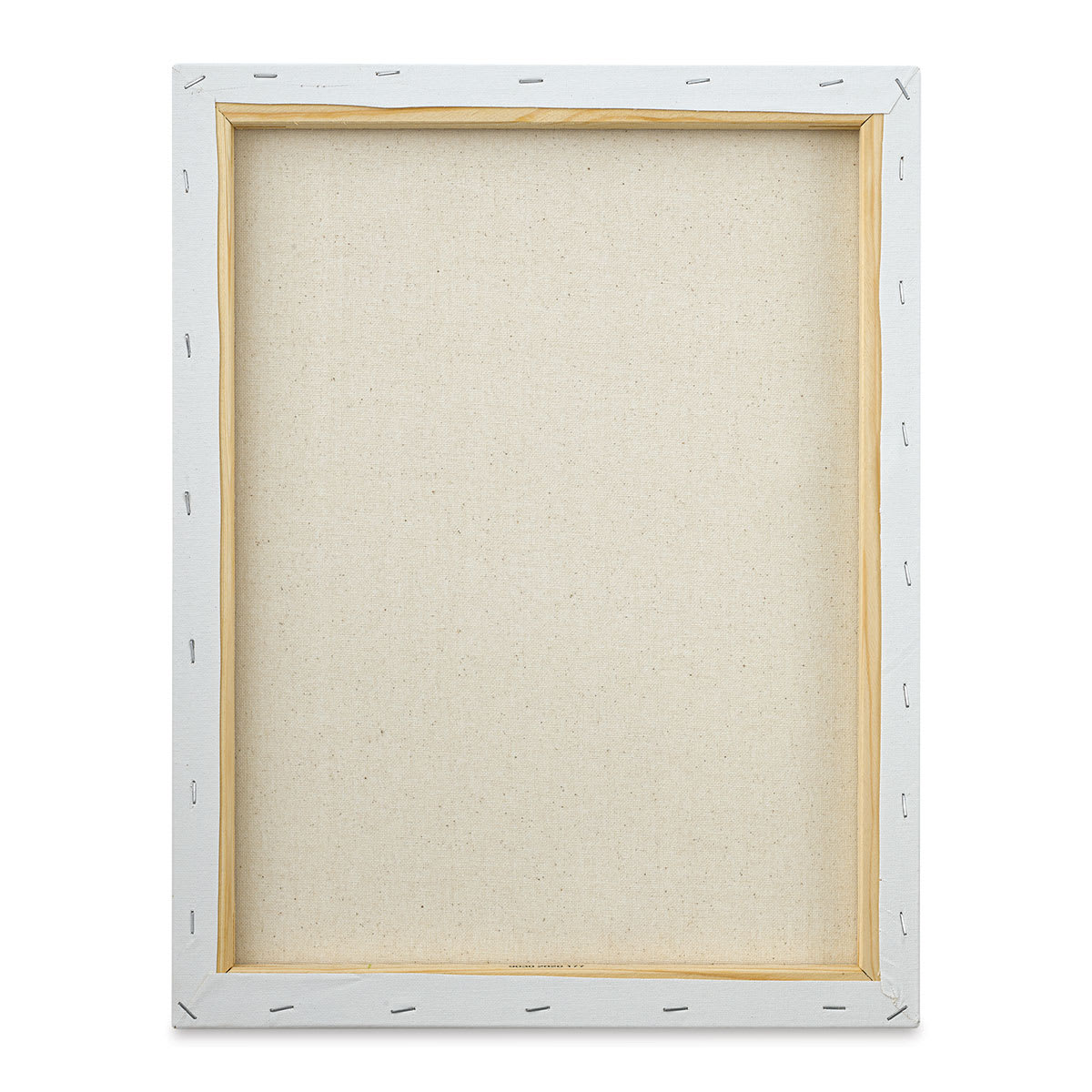 Blick Super Value Canvas Pack - 14'' x 18'', Pkg of 6 (back of single canvas out of packaging)