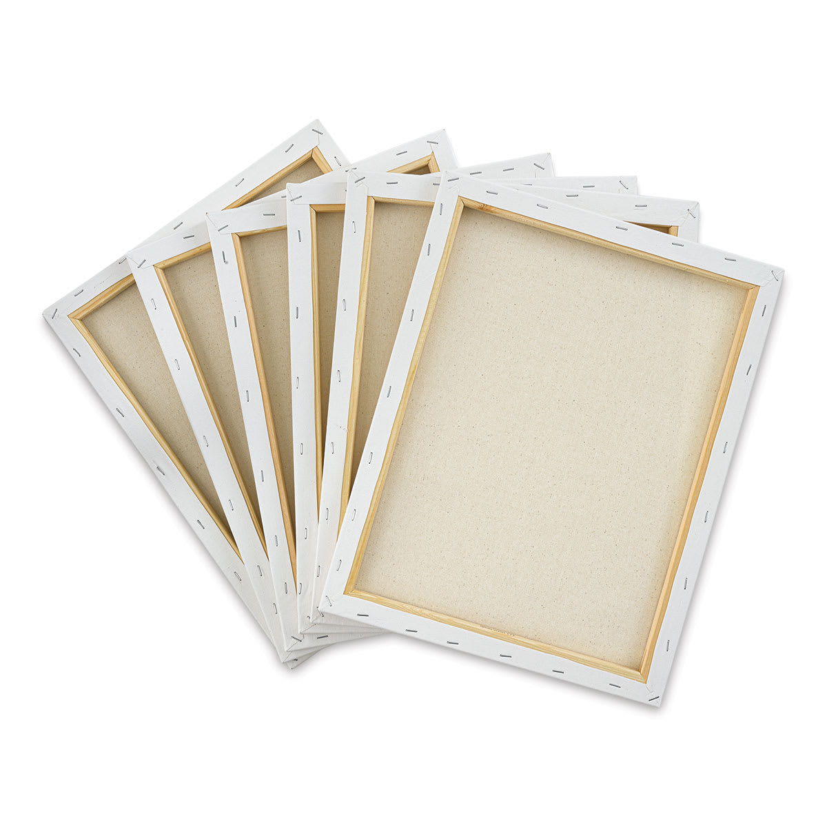 Blick Super Value Canvas Pack - 14'' x 18'', Pkg of 6 (back of canvases out of packaging)