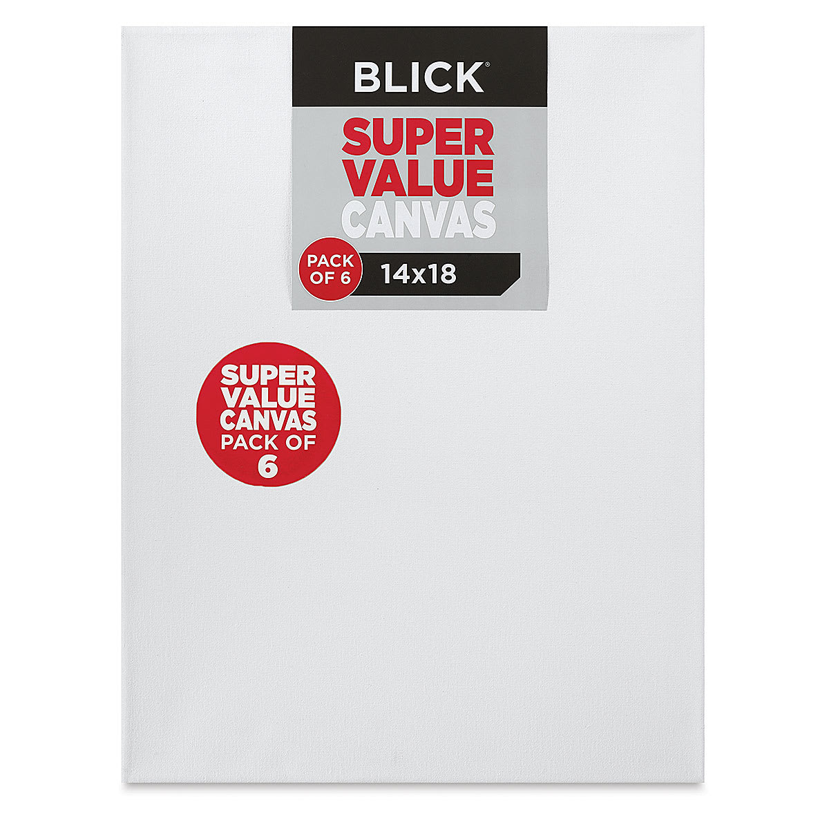 Blick Super Value Canvas Pack - 14'' x 18'', Pkg of 6