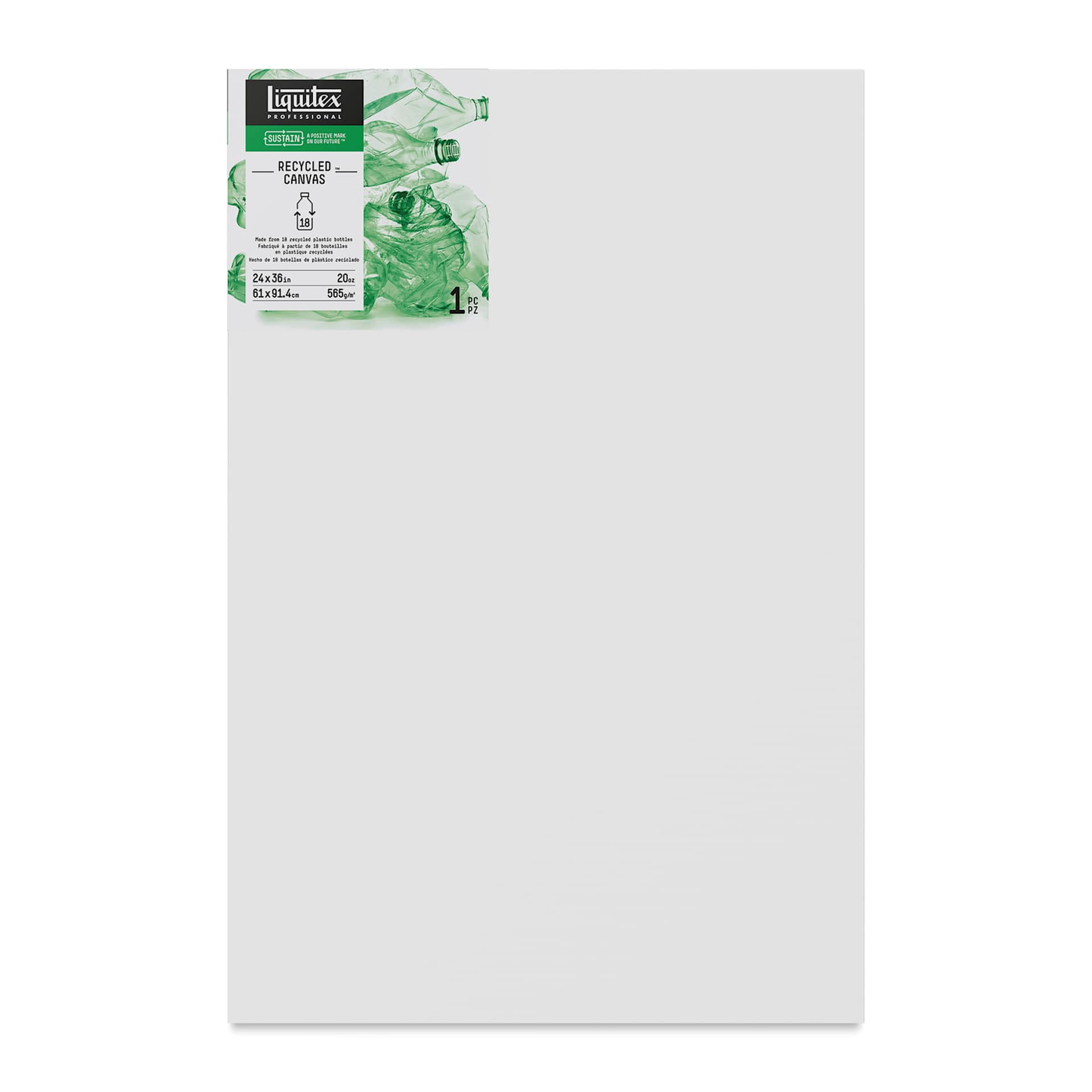 Liquitex Recycled Stretched Canvas - 24" x 36", 3/4" Traditional Profile, front view