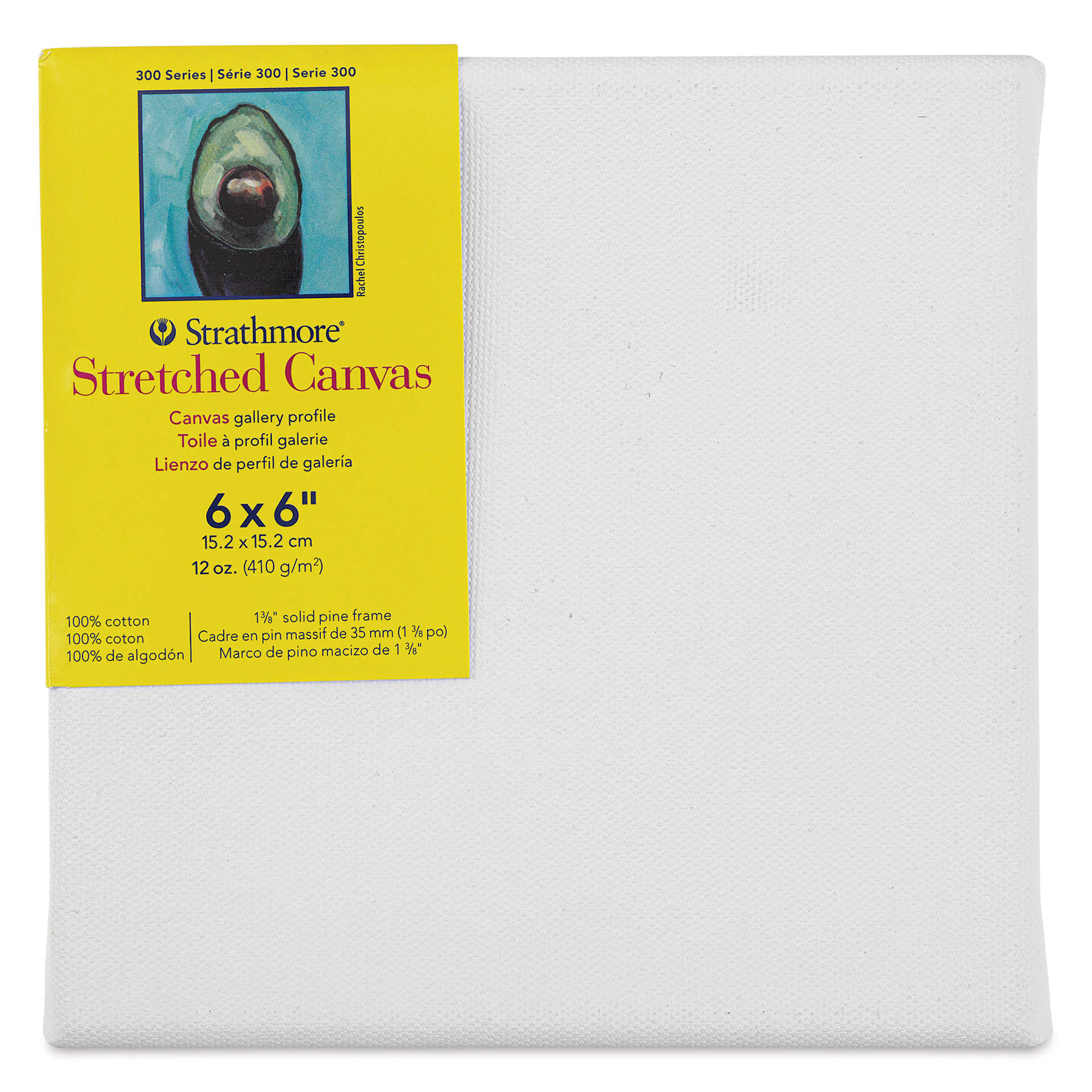 Strathmore 300 Series Stretched Cotton Canvas - 1-3/8" Profile, 6" x 6"