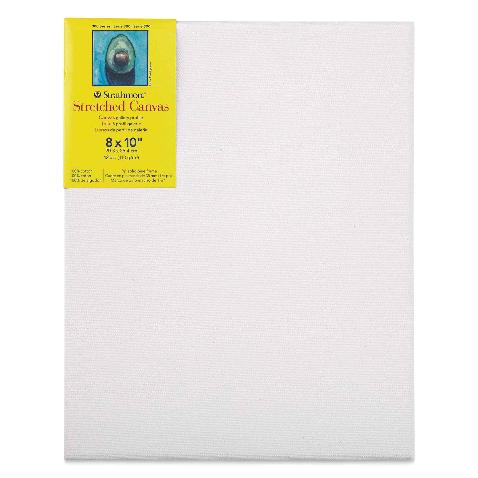 Strathmore 300 Series Stretched Cotton Canvas - 1-3/8" Profile, 8" x 10"