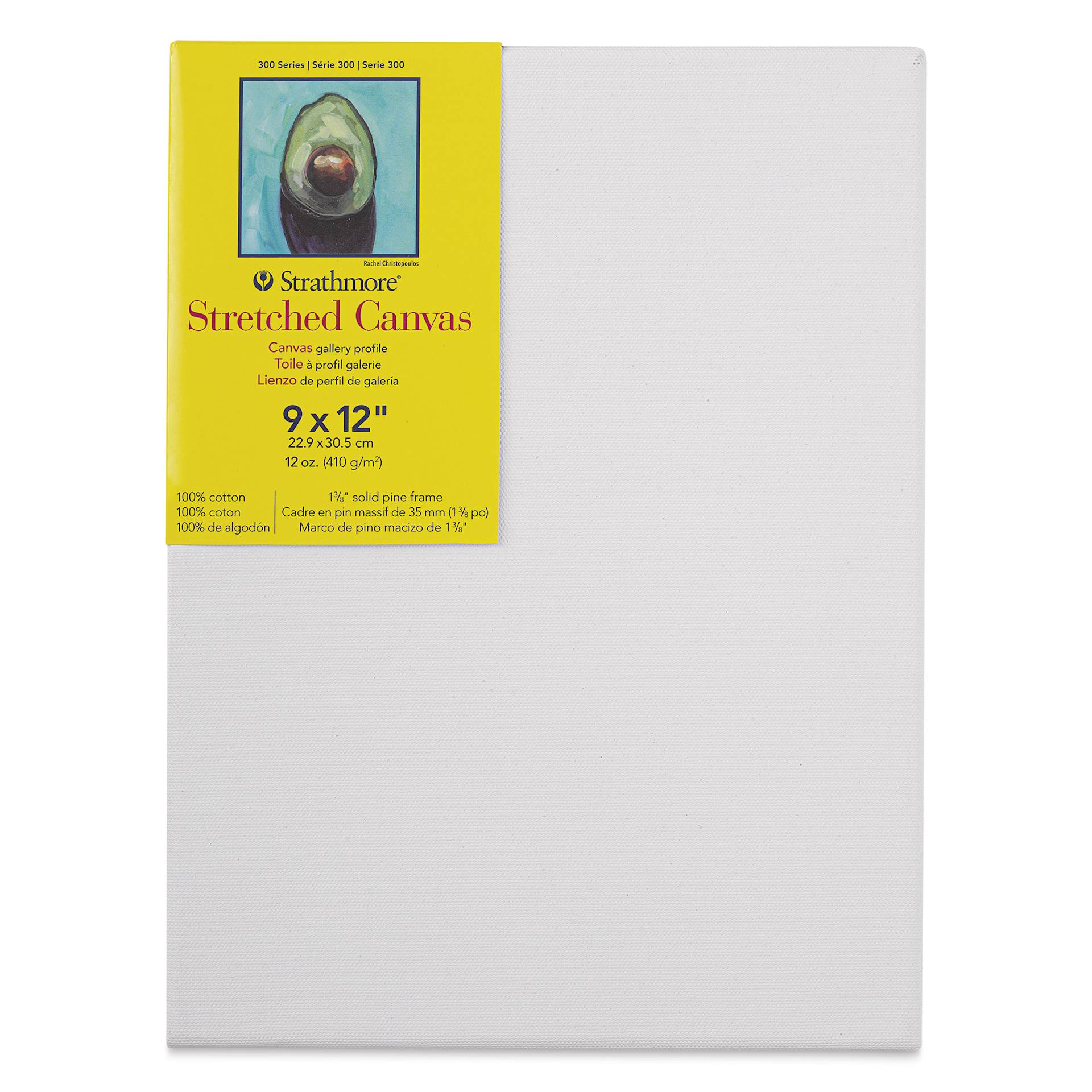 Strathmore 300 Series Stretched Cotton Canvas - 1-3/8" Profile, 9" x 12"