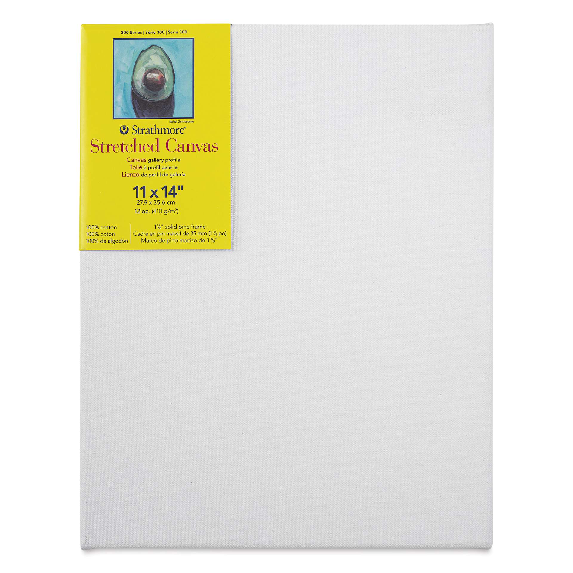 Strathmore 300 Series Stretched Cotton Canvas - 1-3/8" Profile, 11" x 14"