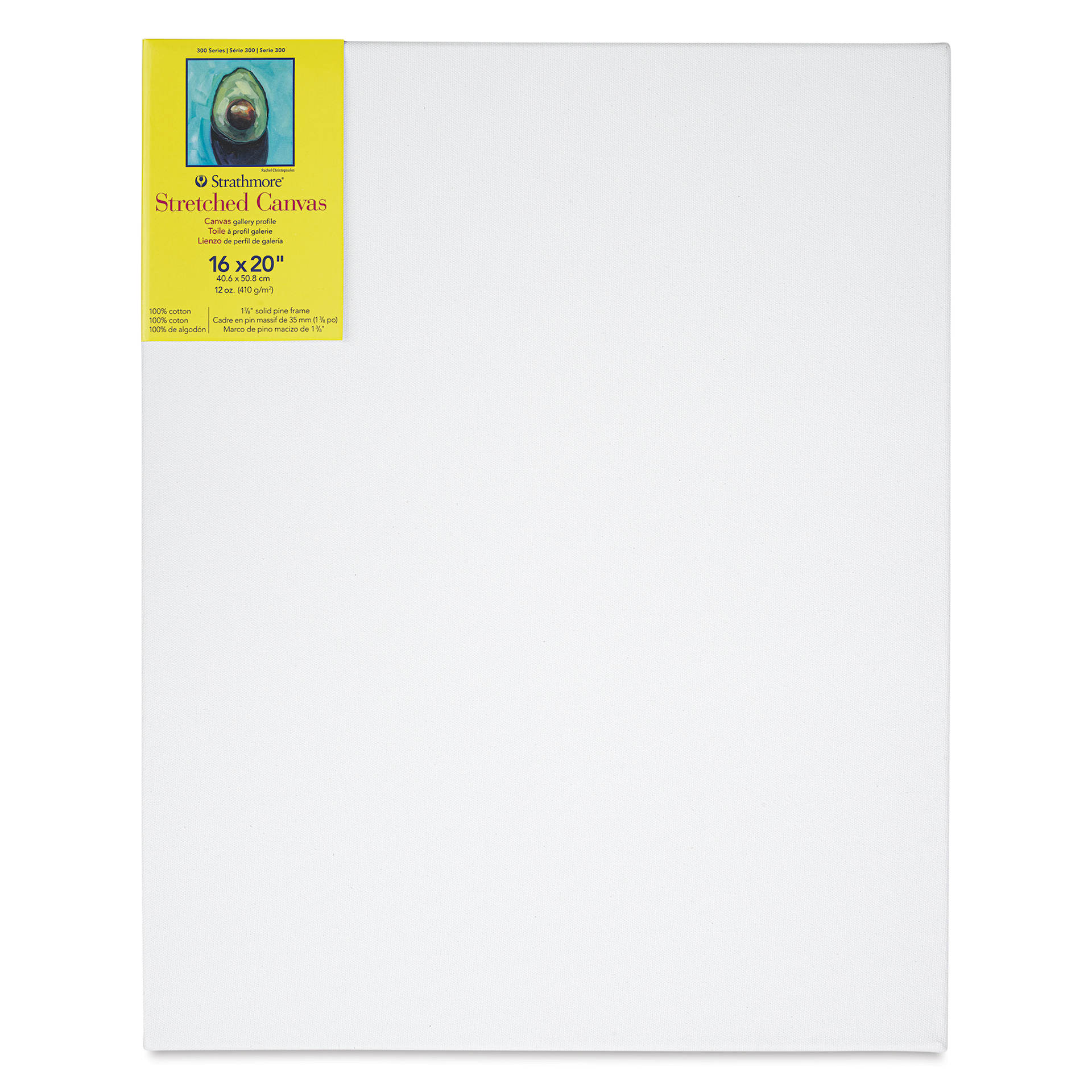 Strathmore 300 Series Stretched Cotton Canvas - 1-3/8" Profile, 16" x 20"