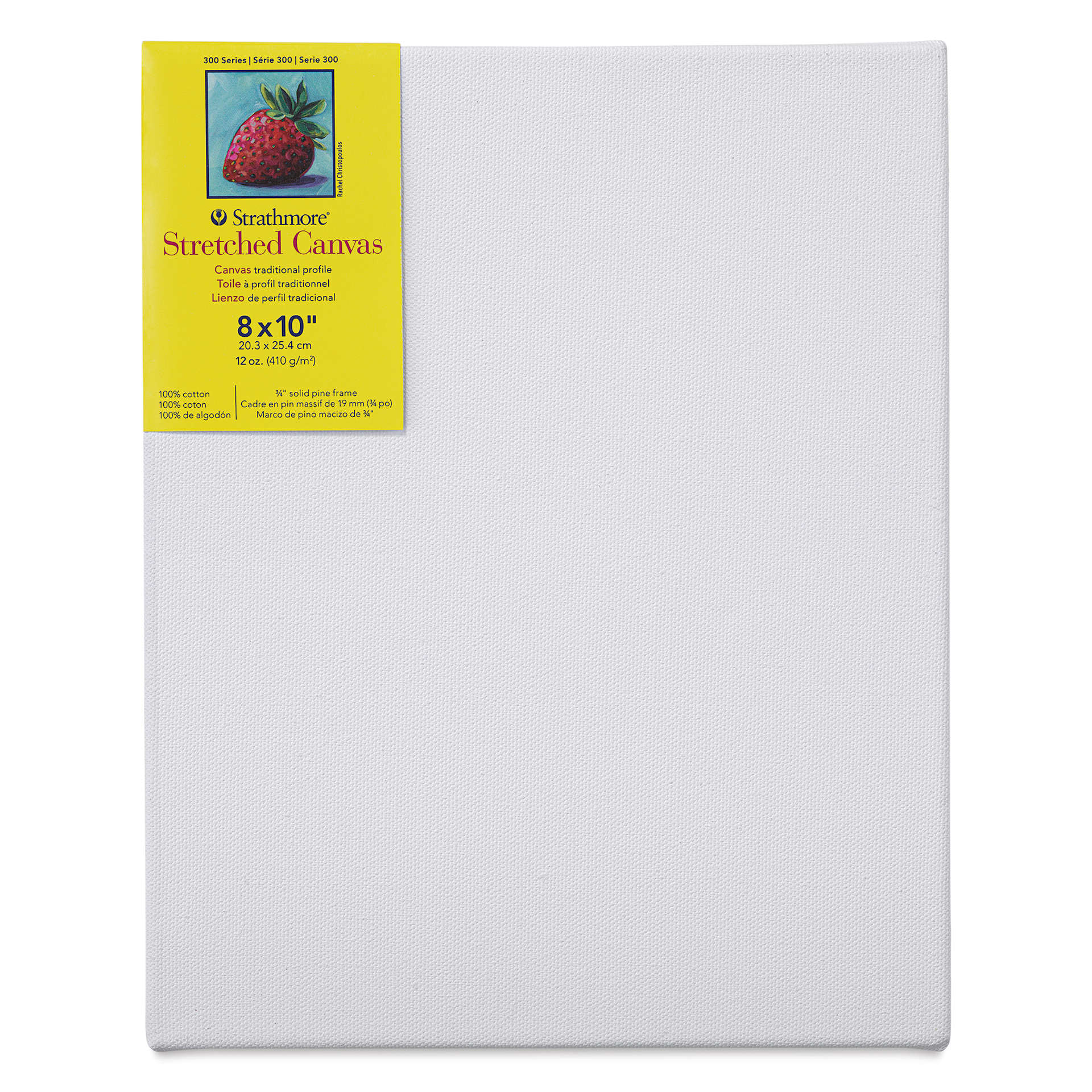 Strathmore 300 Series Stretched Cotton Canvas - 3/4" Profile, 8" x 10"