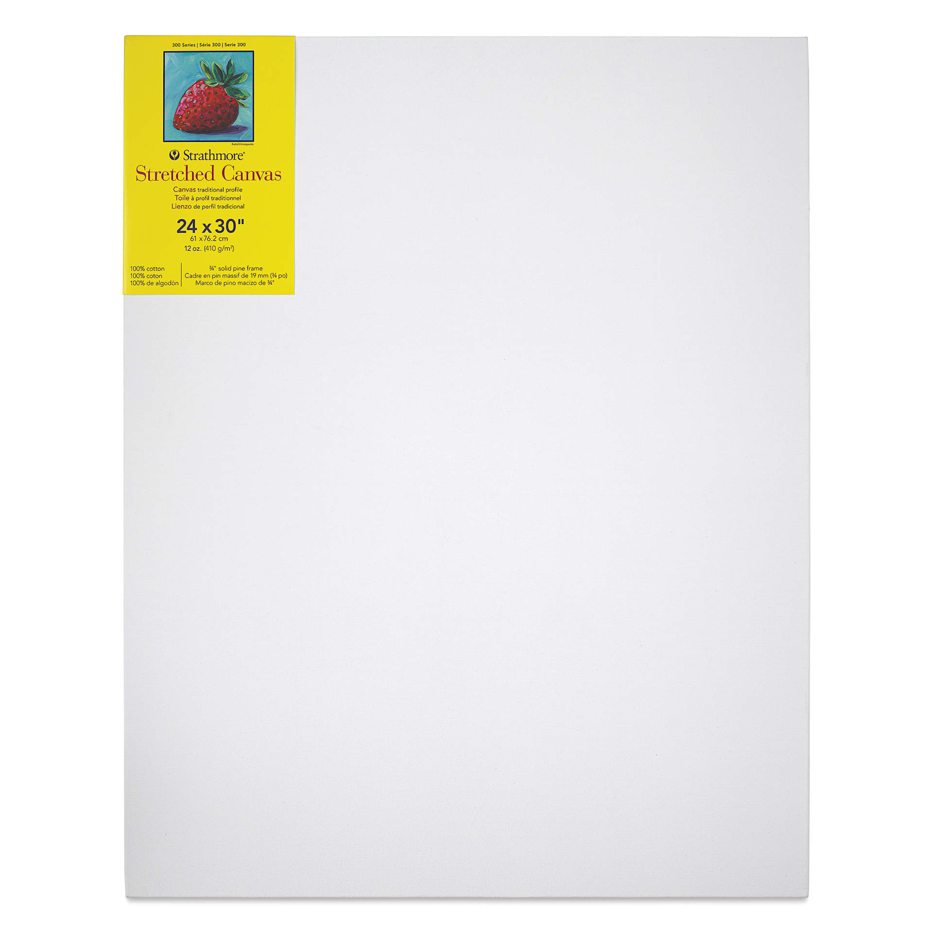 Strathmore 300 Series Stretched Cotton Canvas - 3/4" Profile, 24" x 30"