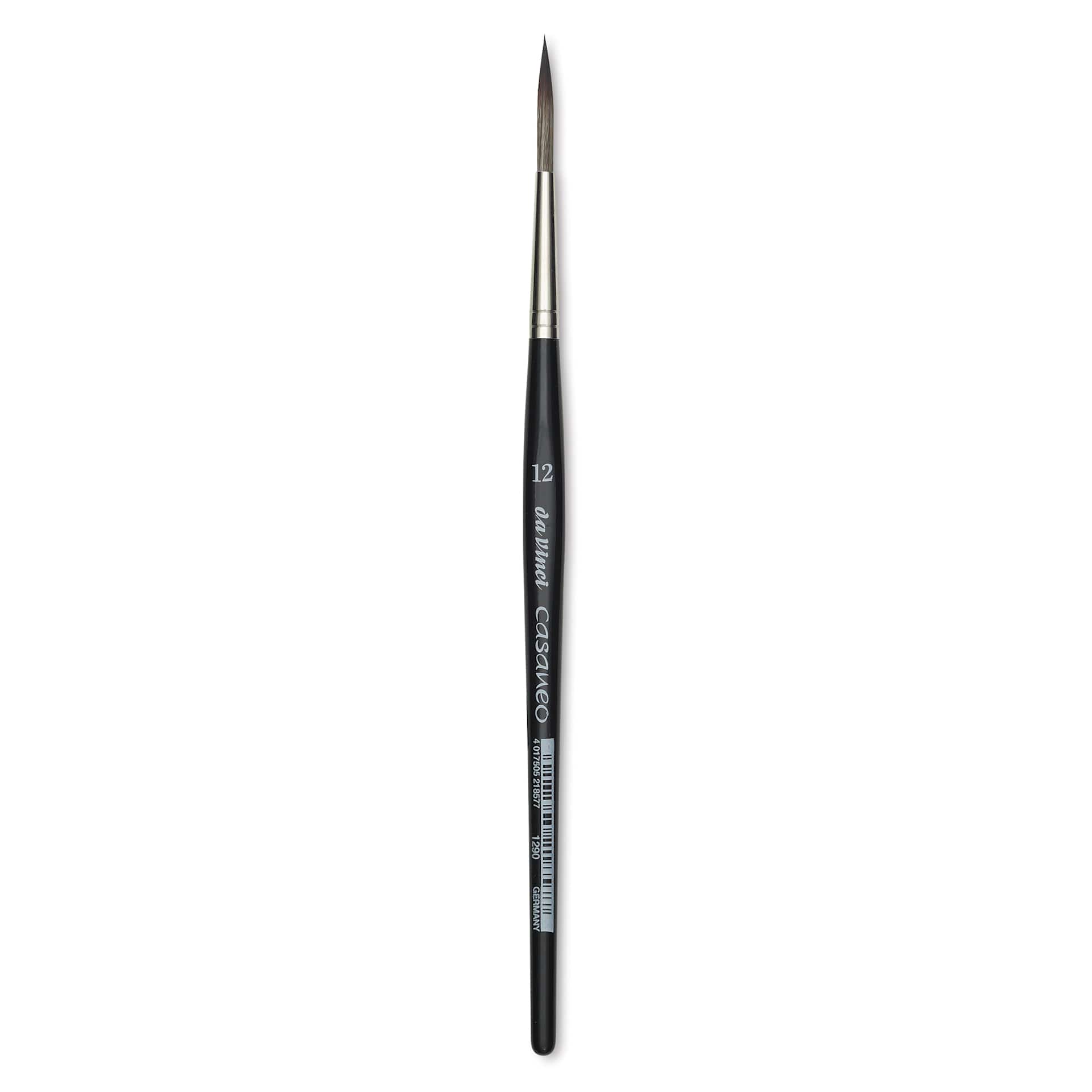 Da Vinci Casaneo Synthetic Squirrel Watercolor Brush - Rigger, Size 12, Short Handle, Synthetic