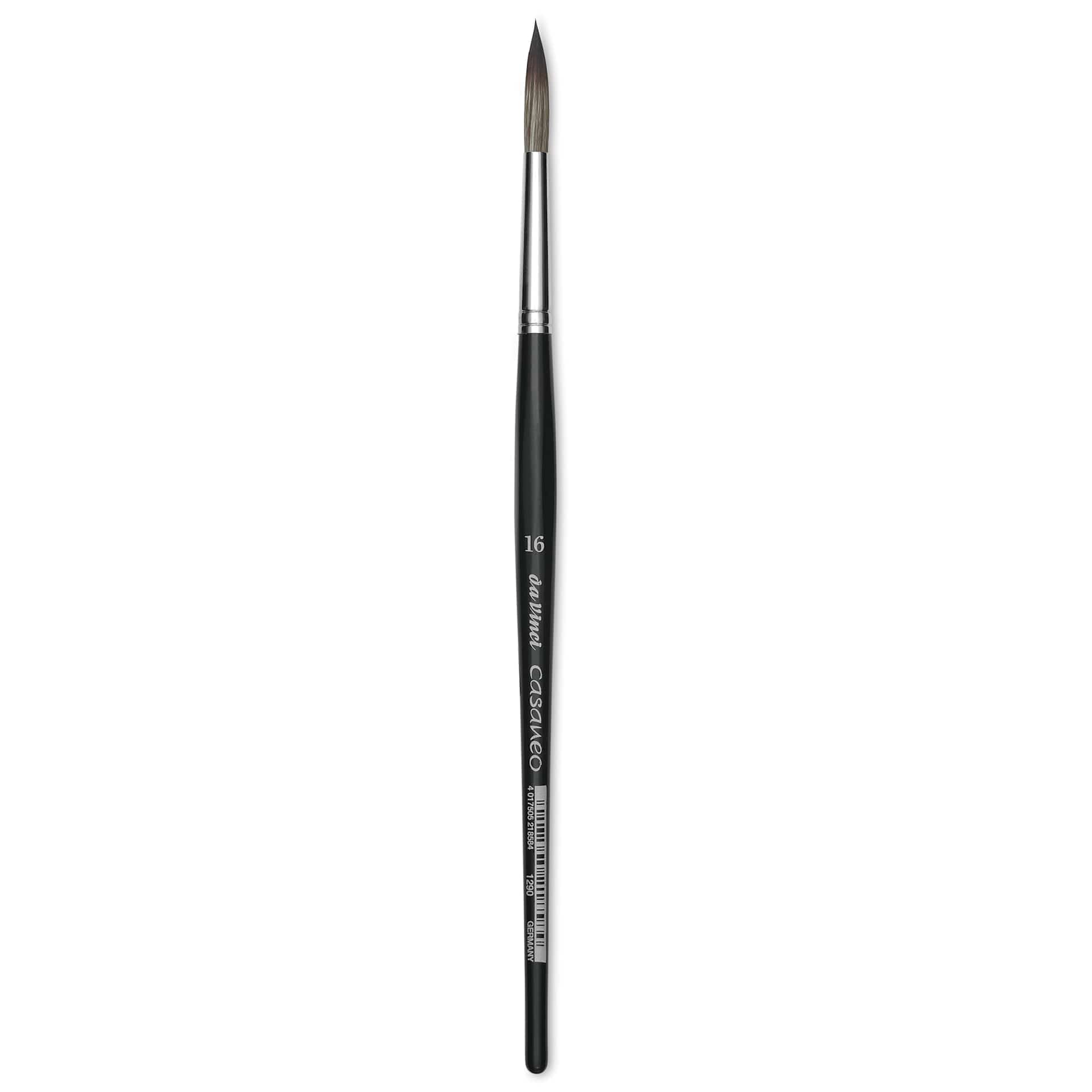Da Vinci Casaneo Synthetic Squirrel Watercolor Brush - Rigger, Size 16, Short Handle, Synthetic
