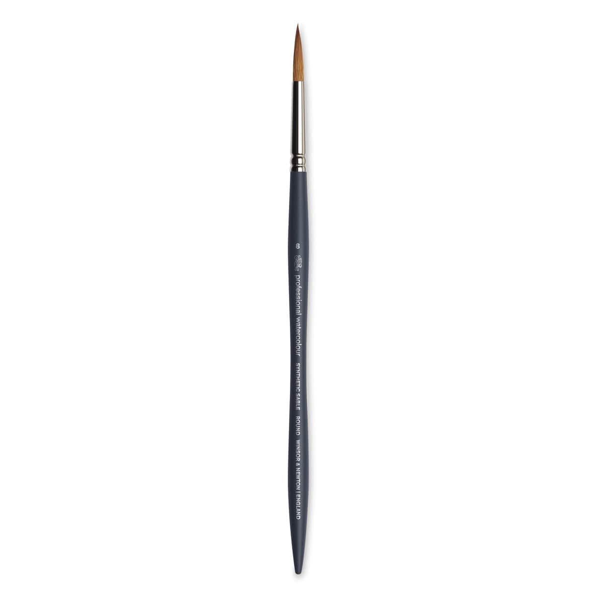 Winsor & Newton Professional Watercolor Synthetic Sable Brush - Round, Size 8, Short Handle
