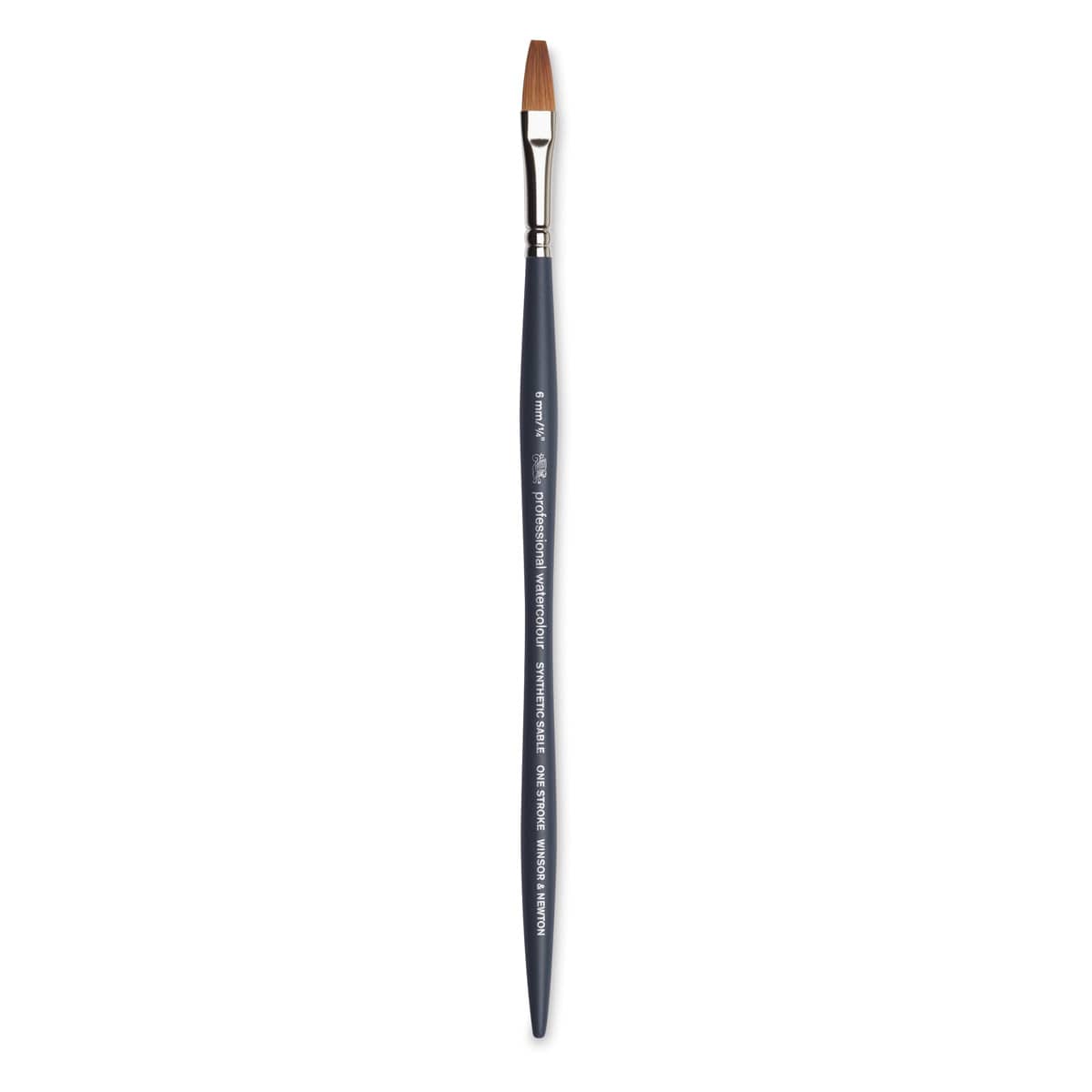 Winsor & Newton Professional Watercolor Synthetic Sable Brush - One Stroke, Size 1/4", Short Handle