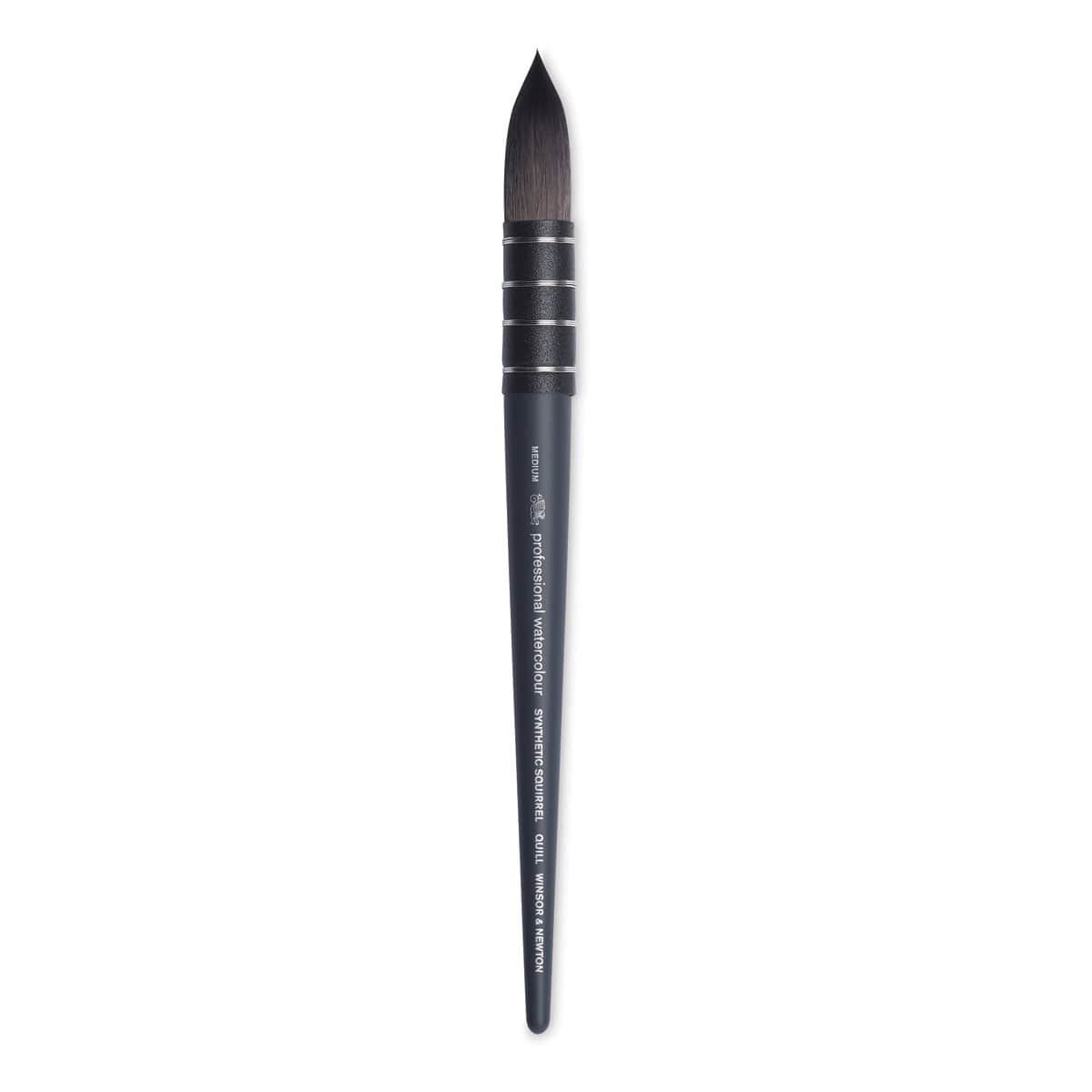 Winsor & Newton Professional Watercolor Synthetic Squirrel Brush - Quill, Short Handle, Size 6