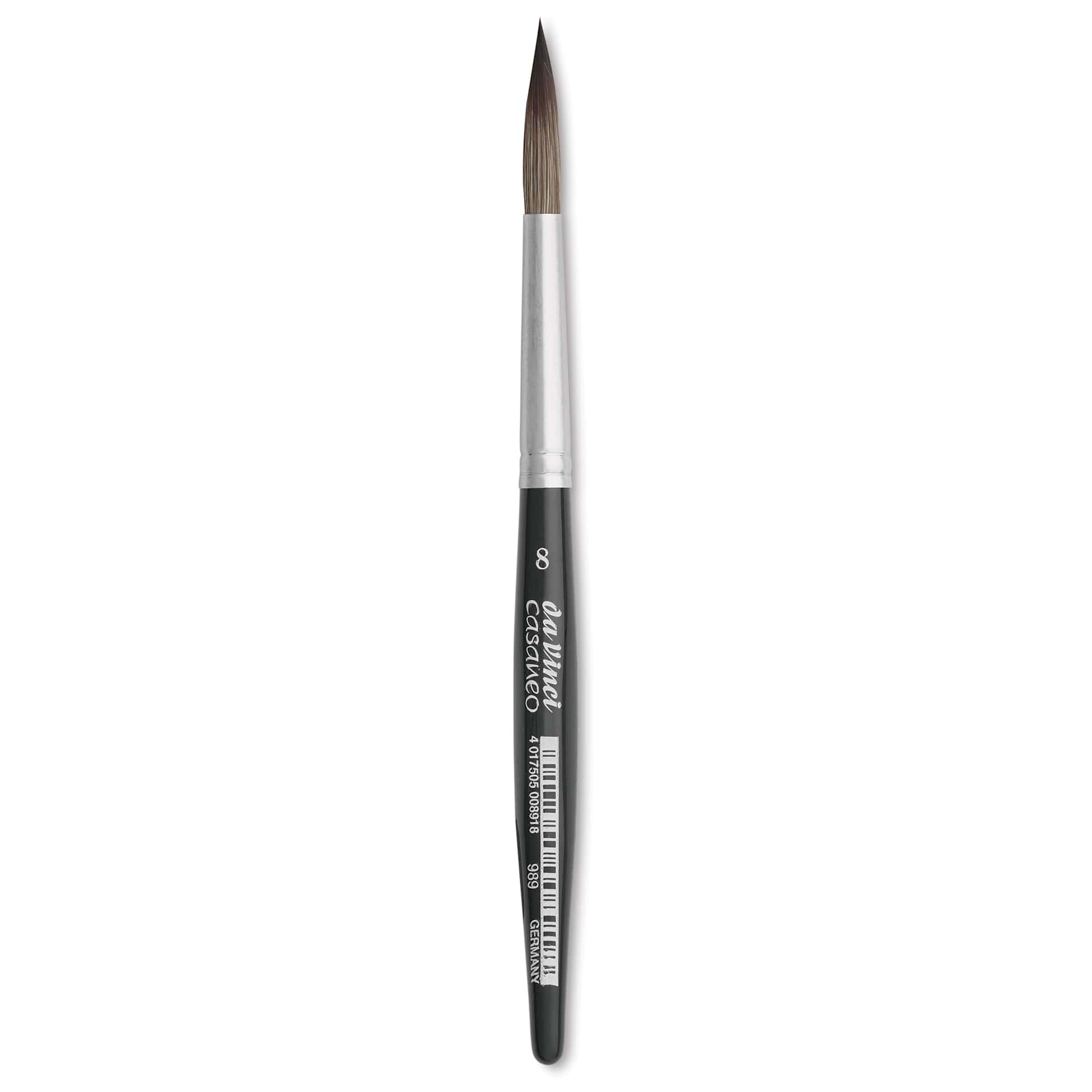 Da Vinci Casaneo Synthetic Squirrel Watercolor Brush - Rigger, Size 8, Extra Short Handle Travel Brush, Synthetic
