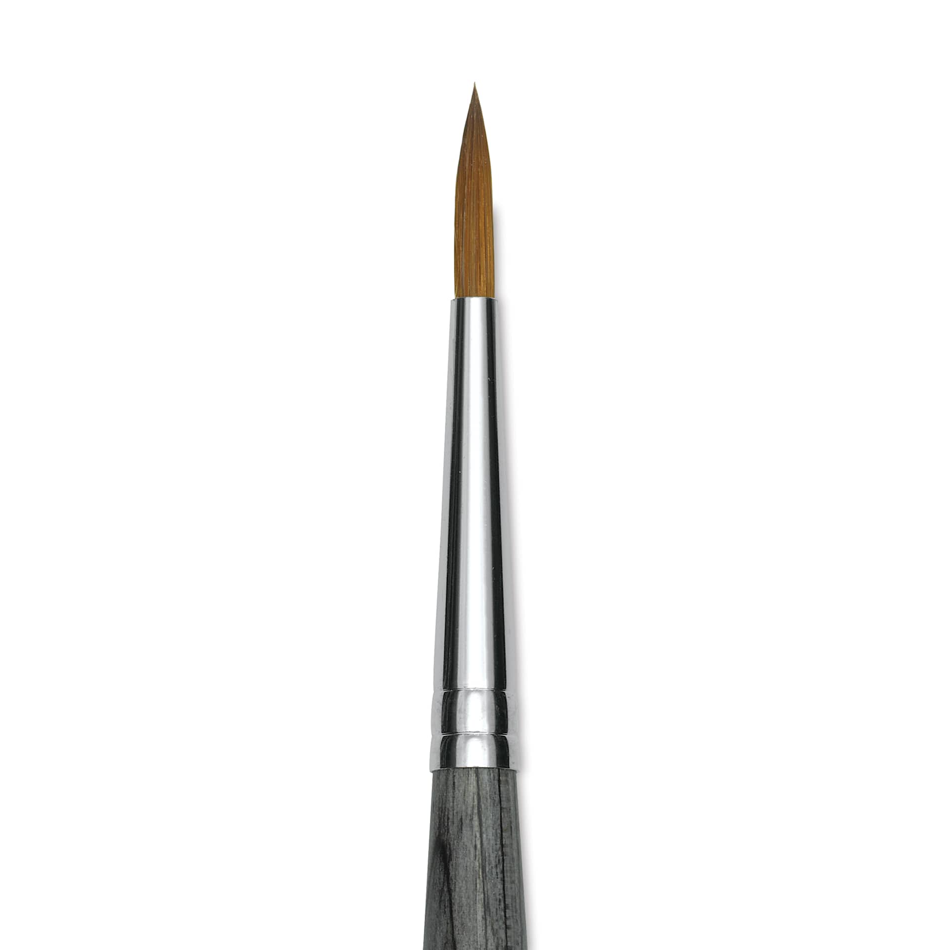 Da Vinci Colineo Synthetic Kolinsky Sable Brush - Round, Size 4, Short Handle (close-up)