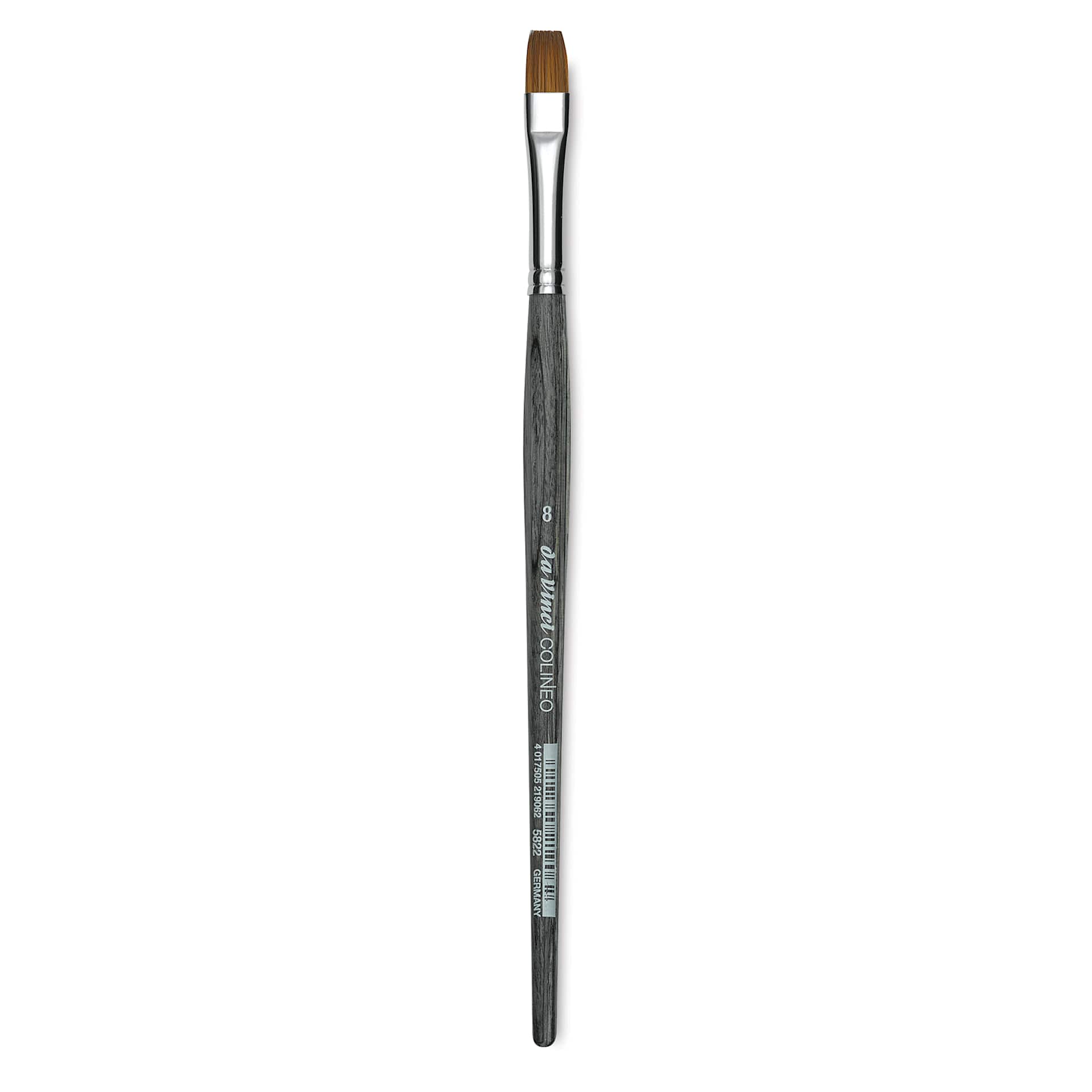Da Vinci Colineo Synthetic Kolinsky Sable Brush - Flat, Size 8, Short Handle