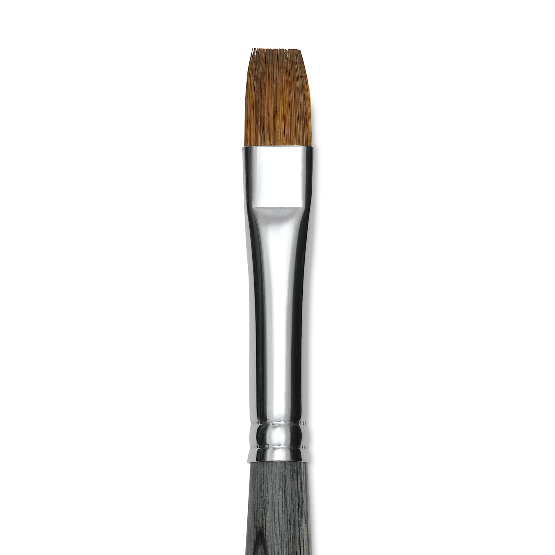 Da Vinci Colineo Synthetic Kolinsky Sable Brush - Flat, Size 8, Short Handle (close-up)