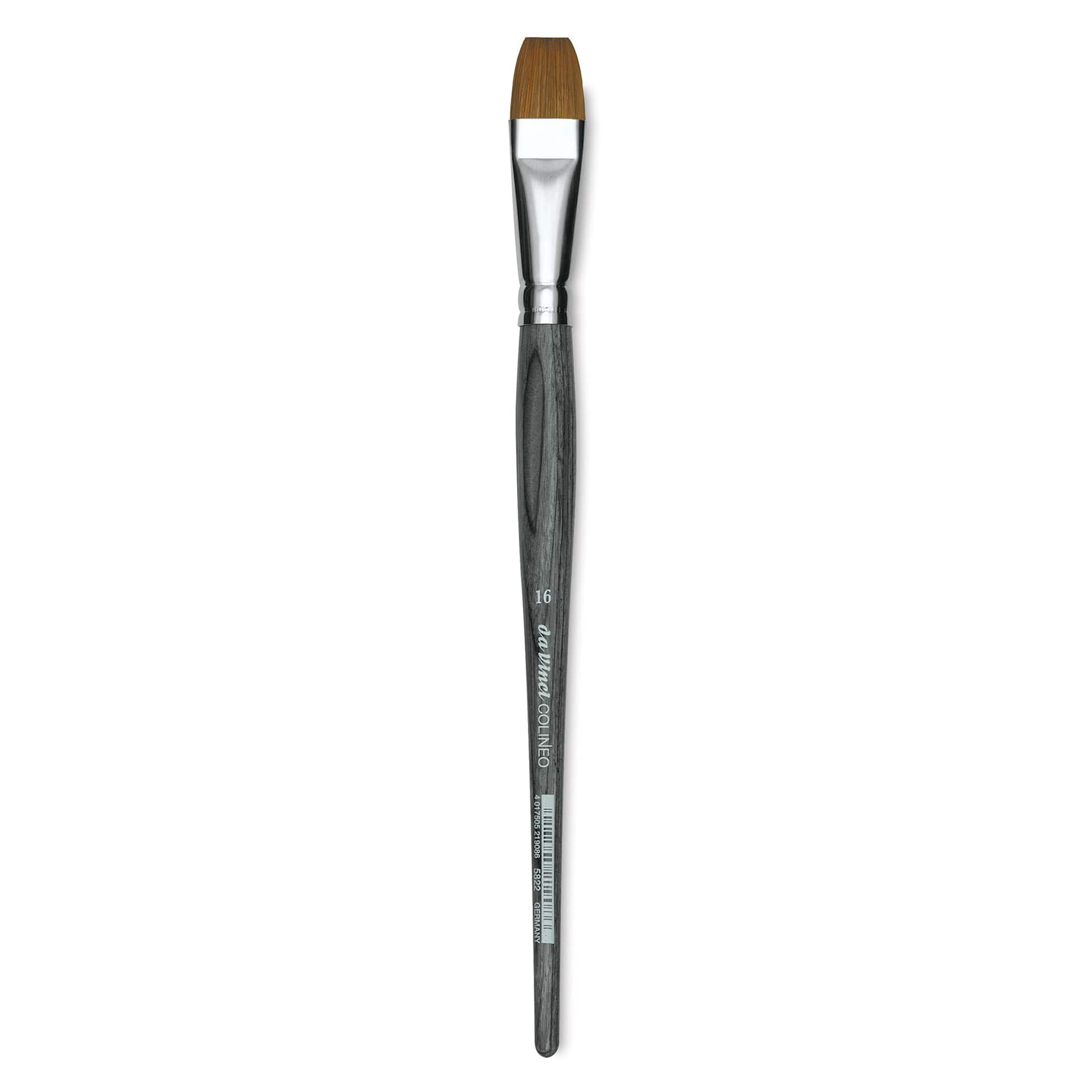 Da Vinci Colineo Synthetic Kolinsky Sable Brush - Flat, Size 16, Short Handle