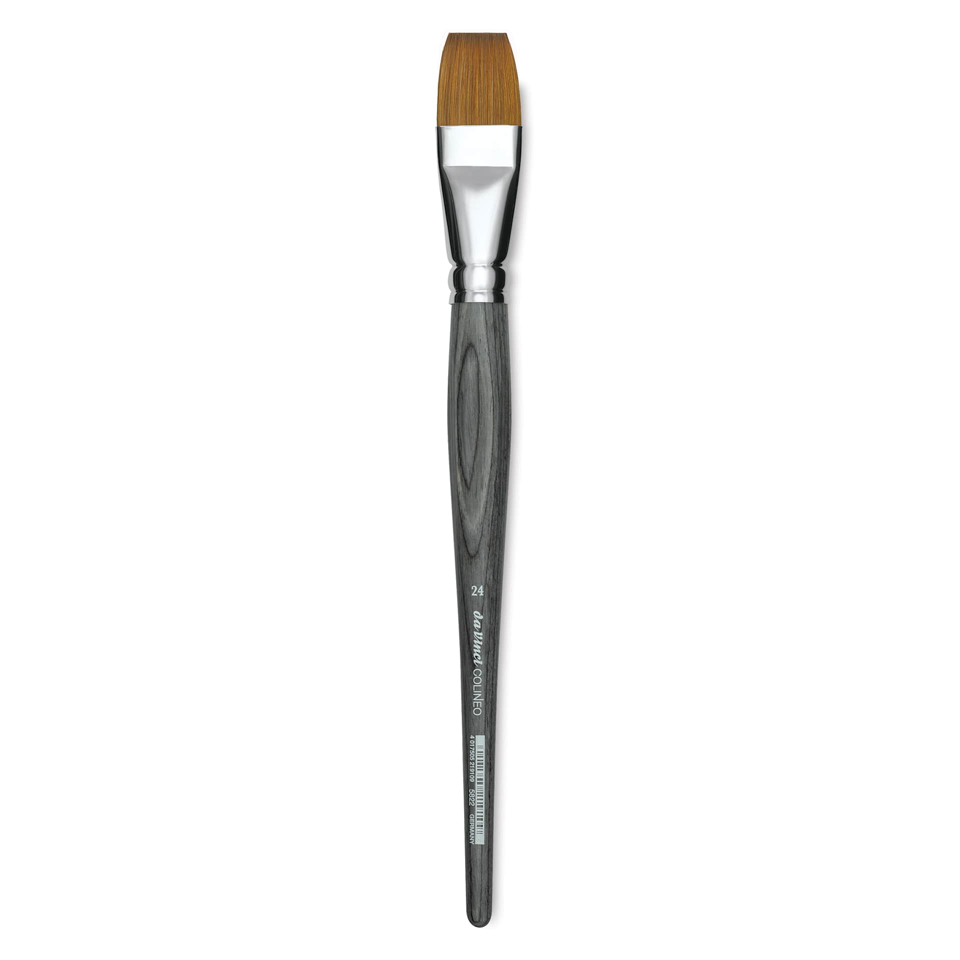 Da Vinci Colineo Synthetic Kolinsky Sable Brush - Flat, Size 24, Short Handle