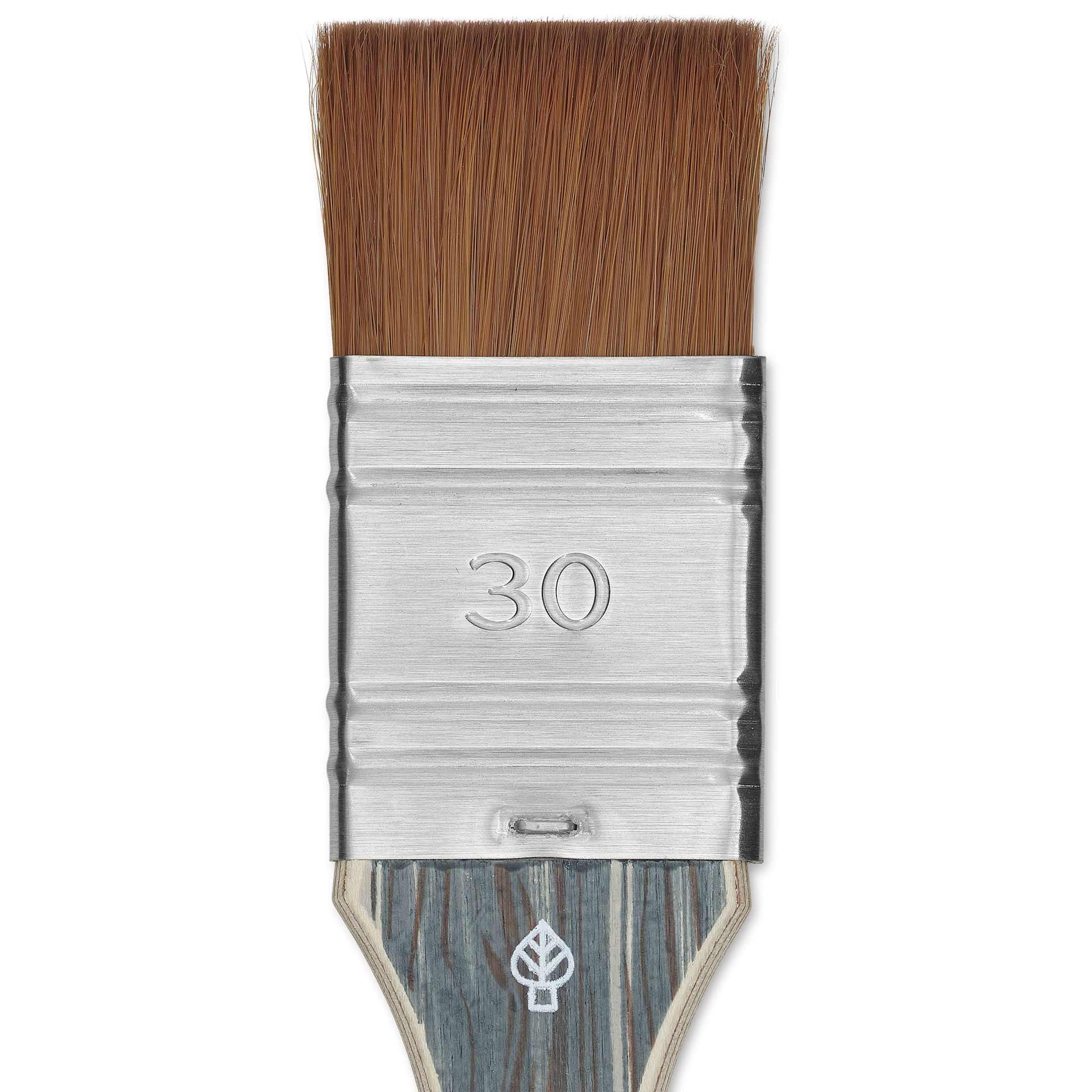Da Vinci Colineo Synthetic Kolinsky Sable Brush - Mottler, Size 30, Short Handle, close-up