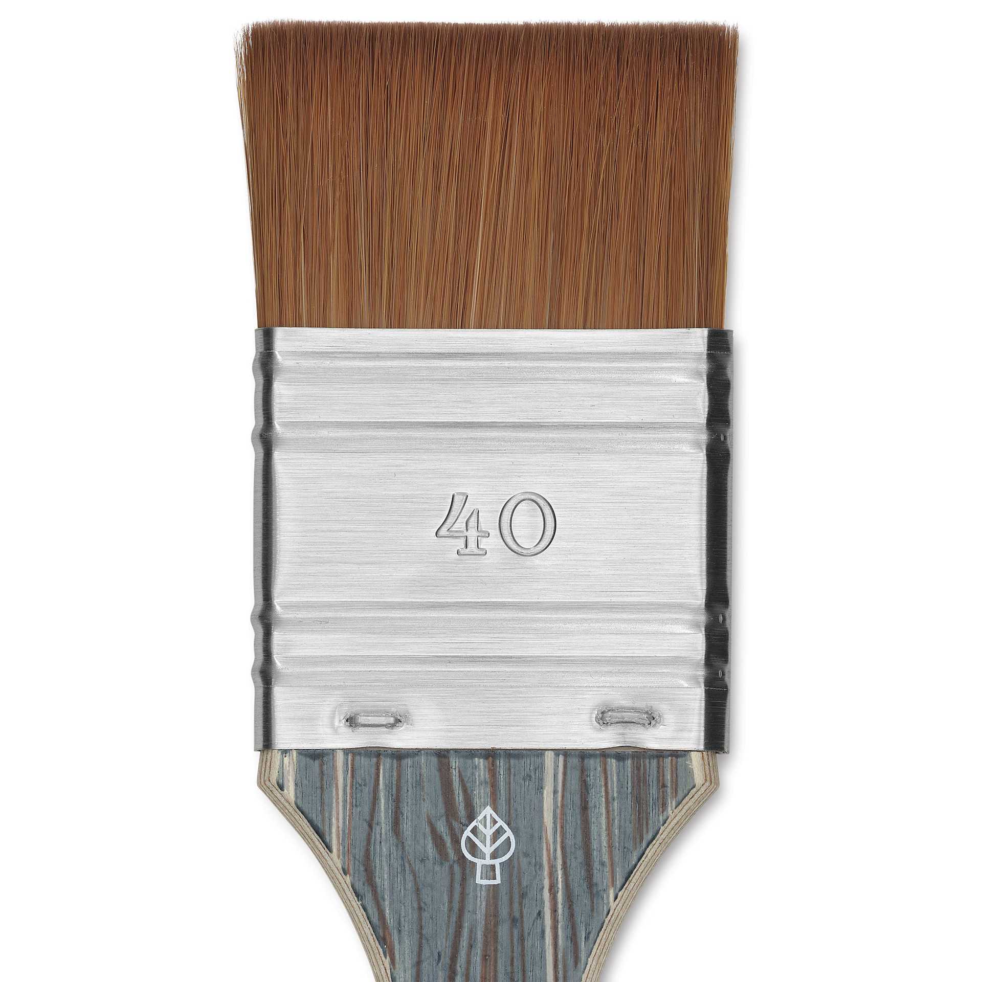 Da Vinci Colineo Synthetic Kolinsky Sable Brush - Mottler, Size 40, Short Handle, close-up